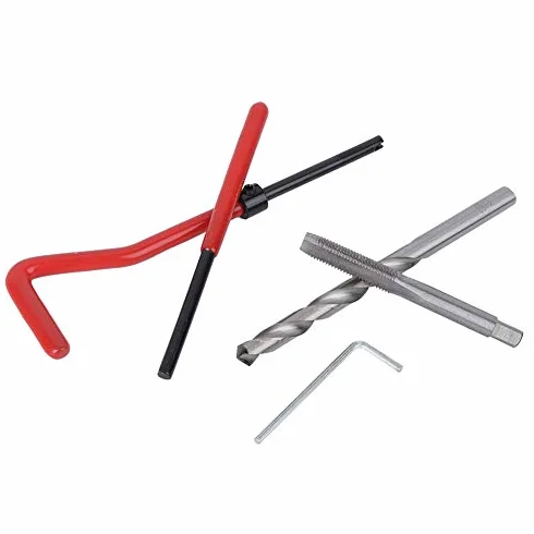 M7 Inserti di Riparazione Filettatura, Kit 25 Pezzi, Inserti Metrici 7 mm, Scatola di Plastica