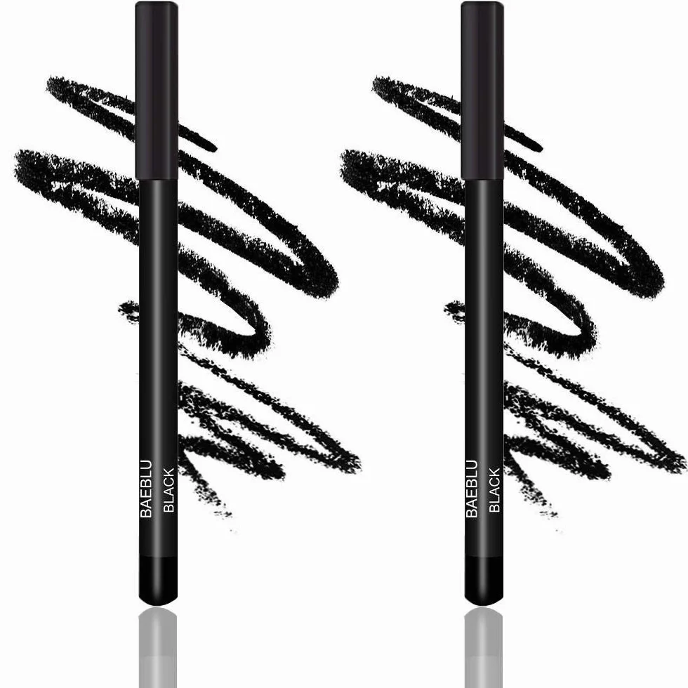 BaeBlu - Matite eyeliner ipoallergeniche, confezione doppia nera