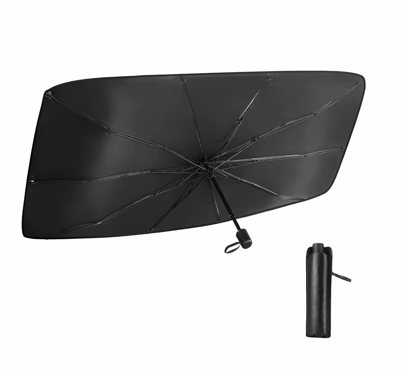 Ombrello Parasole Auto Parabrezza Interno Pieghevole 130 x 75 x 1 cm Protezione Raggi UV Copri Parabrezza Universale