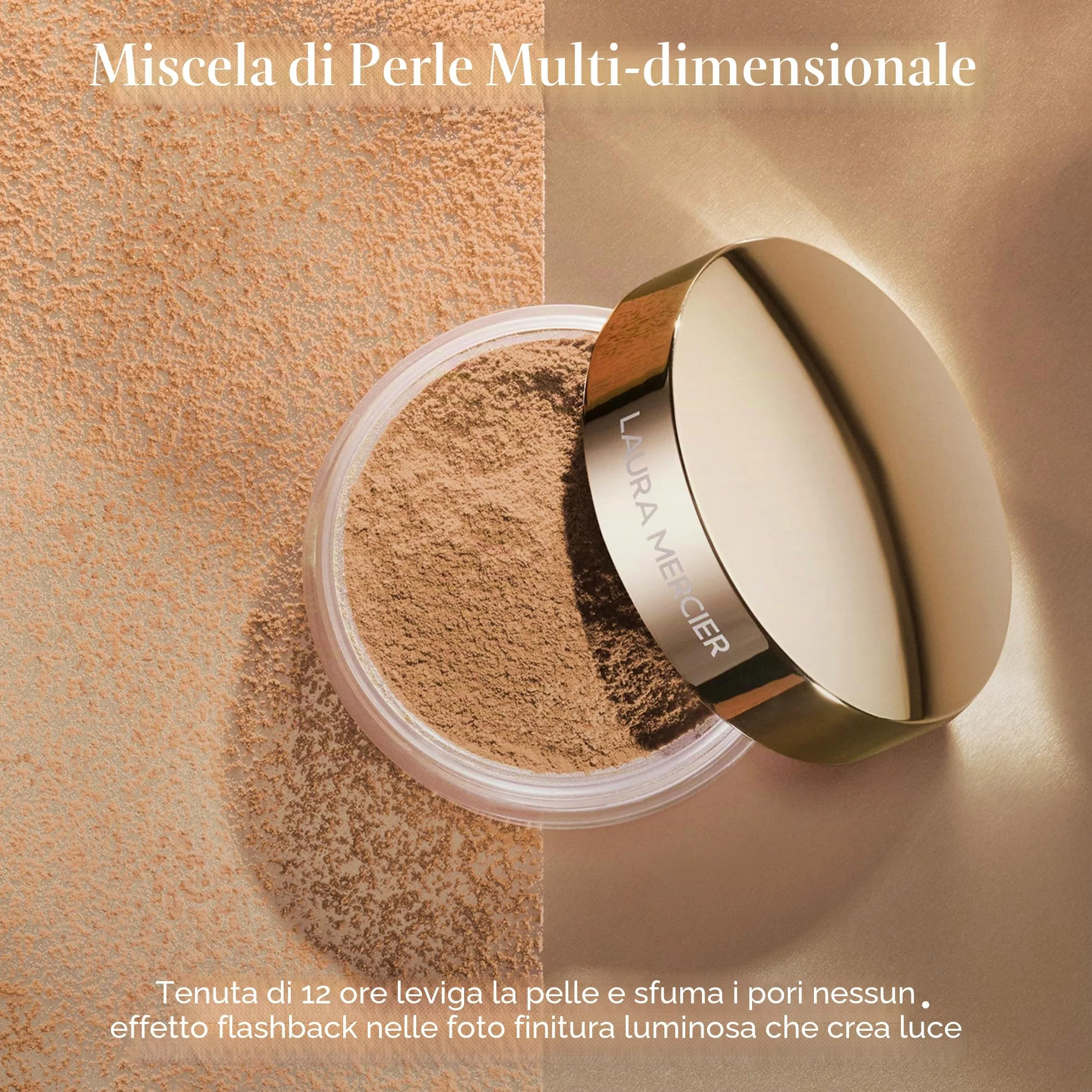 Laura Mercier Cipria fissante trasparente in polvere libera senza talco