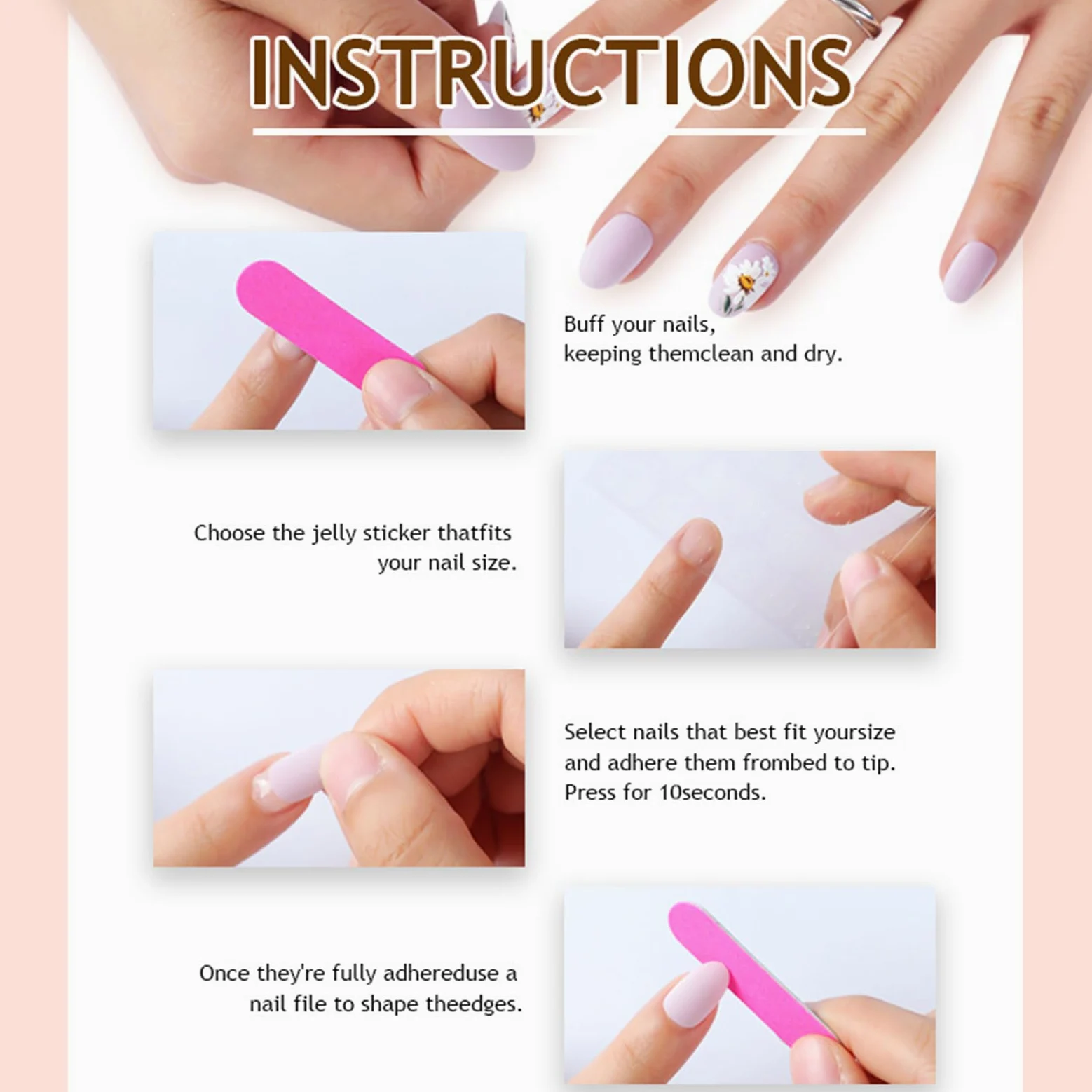 24 unghie artificiali corte a mandorla lucida a forma di cuore, con punta francese, accessori per manicure per ogni occasione