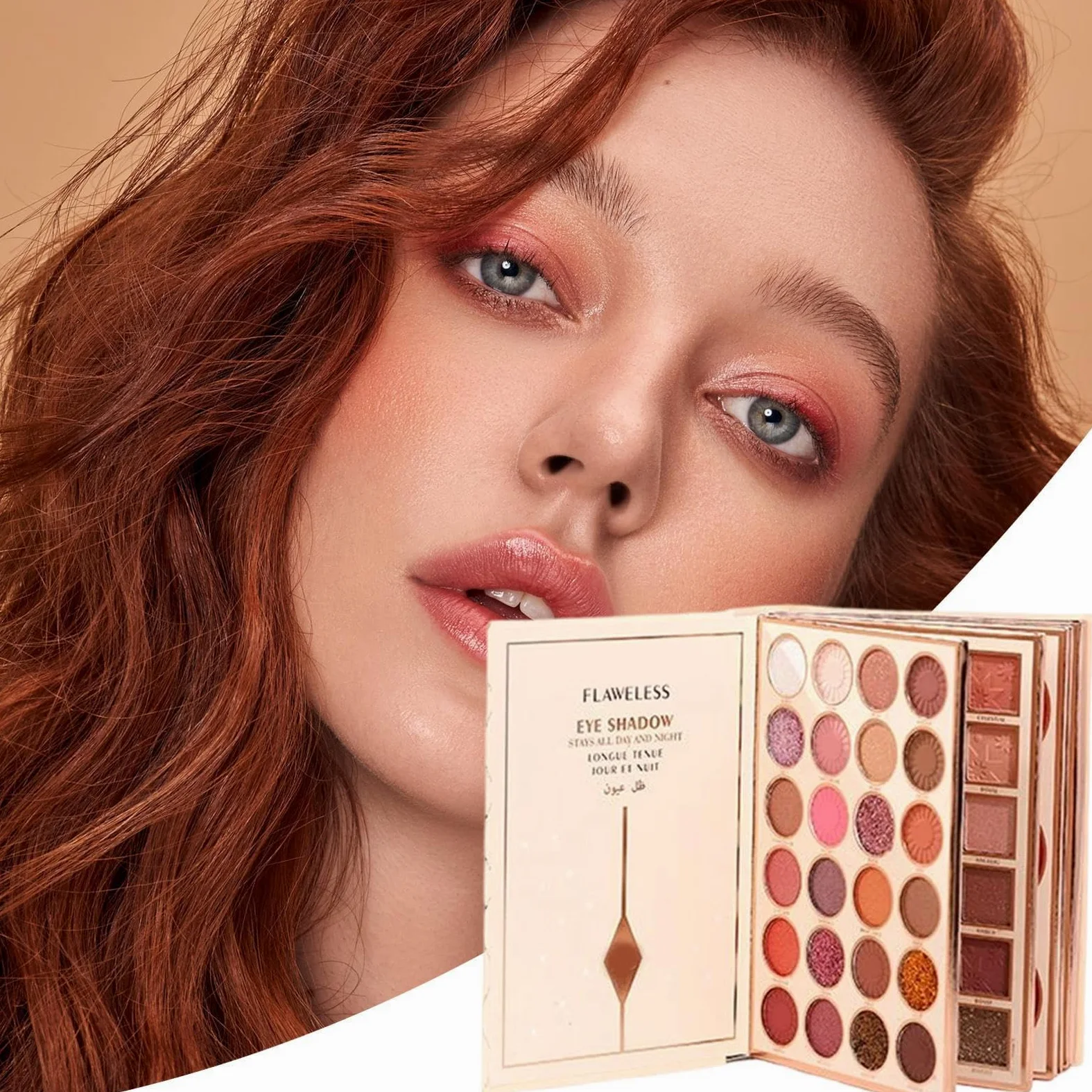 Palette Di Ombretti Per Gli Occhi 48 Colori Opaco Brillante Illuminante | Palette Ombretti Forma Libro Ideale Per Donne E Ragazze Per Halloween Uso Quotidiano Feste E Viaggio