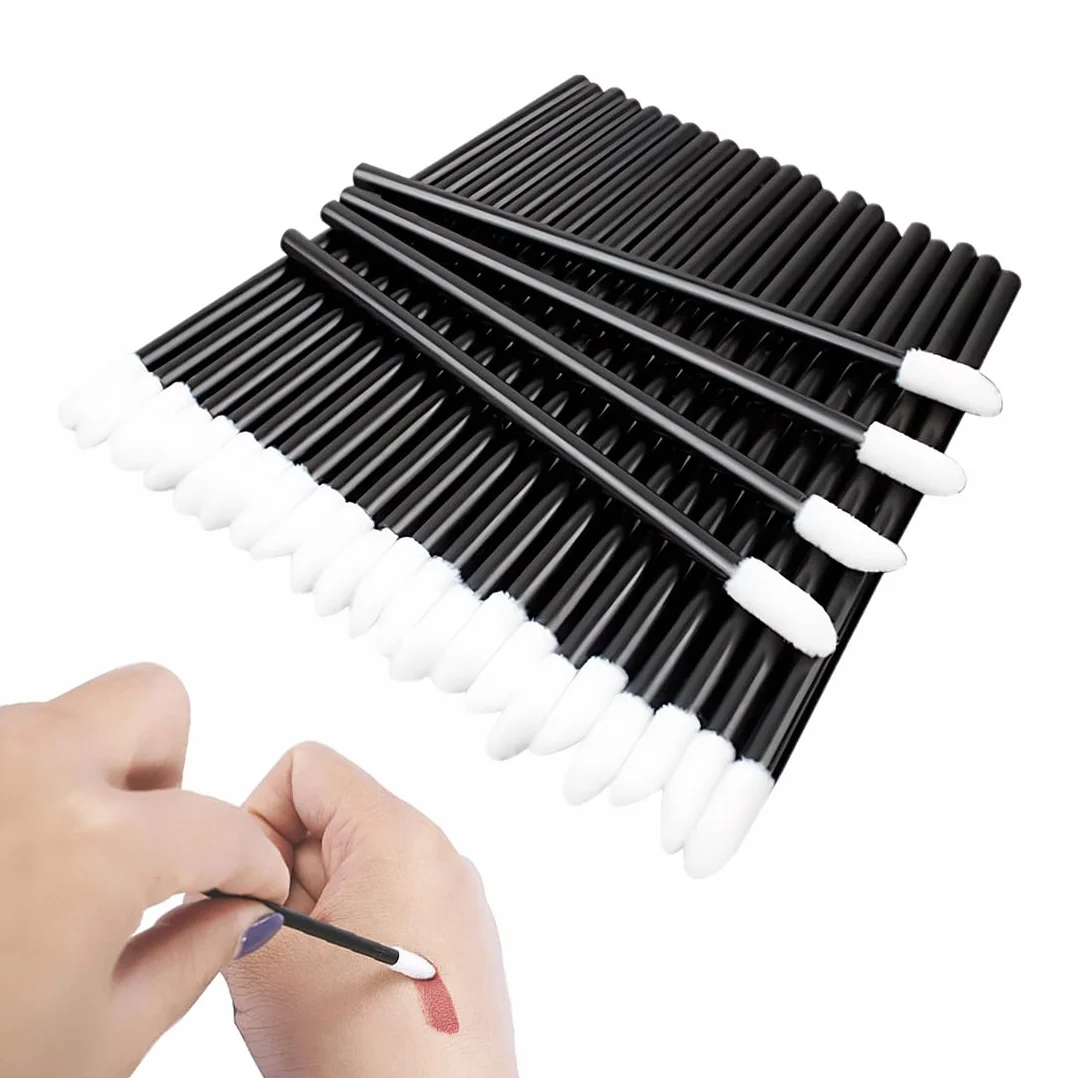 100 pcs Monouso Lip Gloss Usa e Getta Trucco Pennello Pennello Correttore Rossetto Microbrush Pennelli Labbro Applicatore Bacchette Makeup Tool