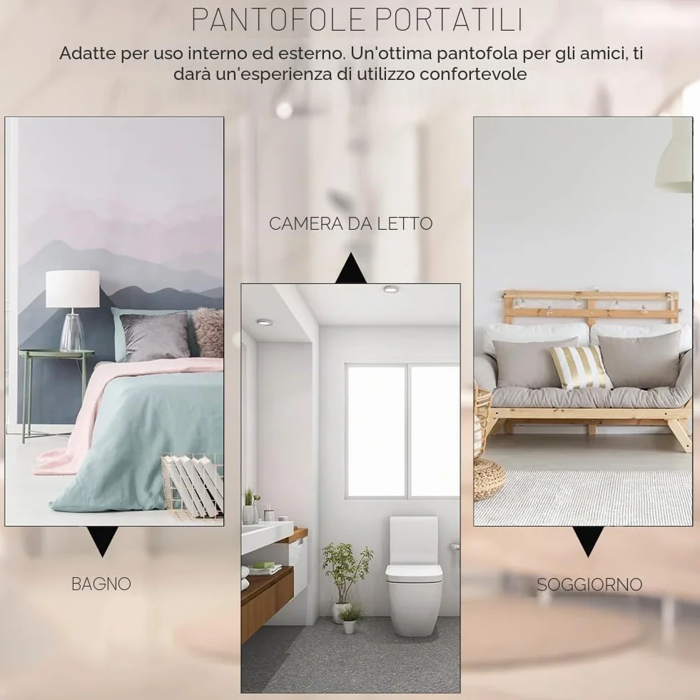 KARELLS Ciabatte Monouso per Hotel Ospiti Antiscivolo 10 Paia Taglia Unica