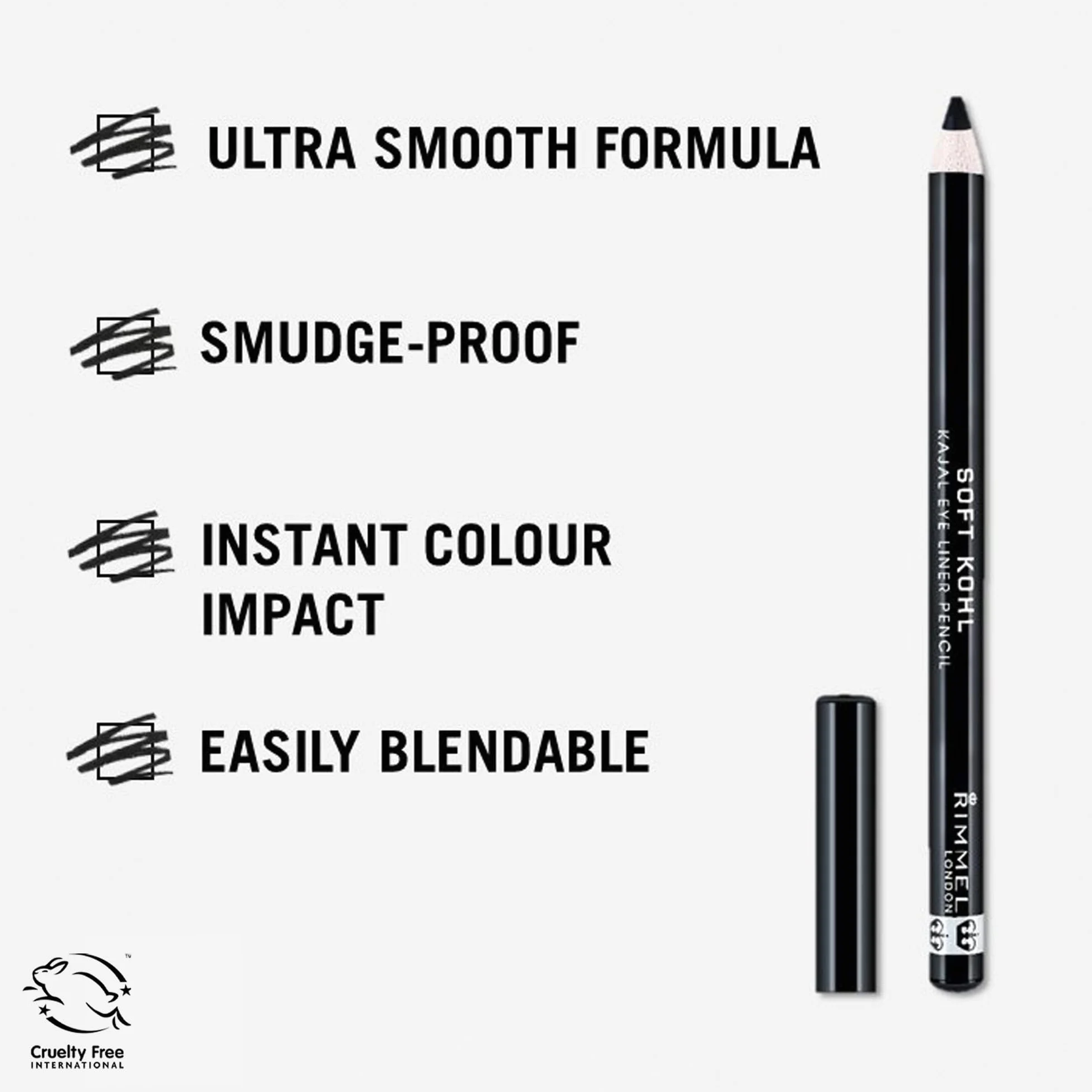Rimmel London Soft Kohl Kajal Eyeliner 061 Jet Black