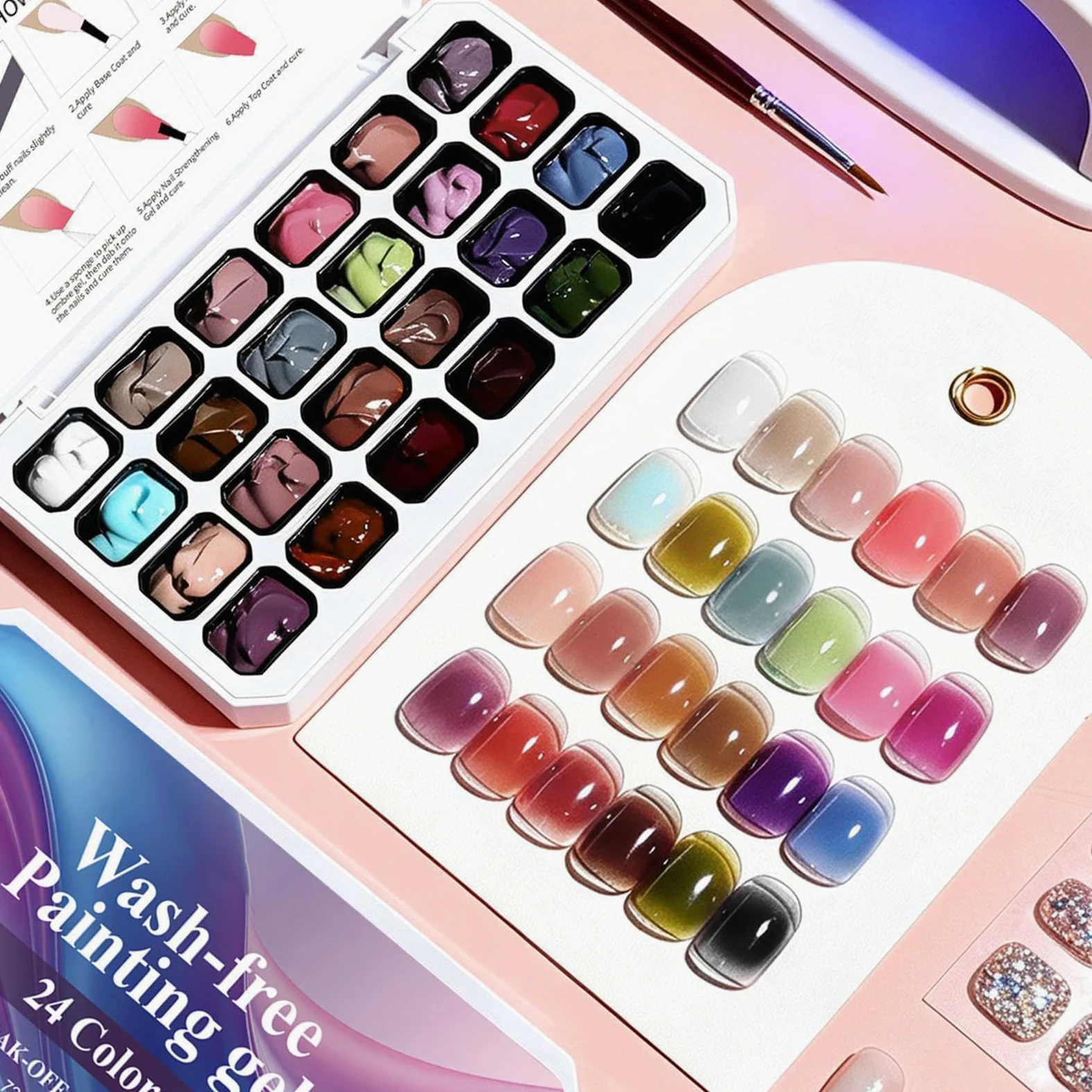 Vernice in gel – per manicure da toccare, colori – smalto gel | per principianti donne casa soggiorno soggiorno festa spa studio