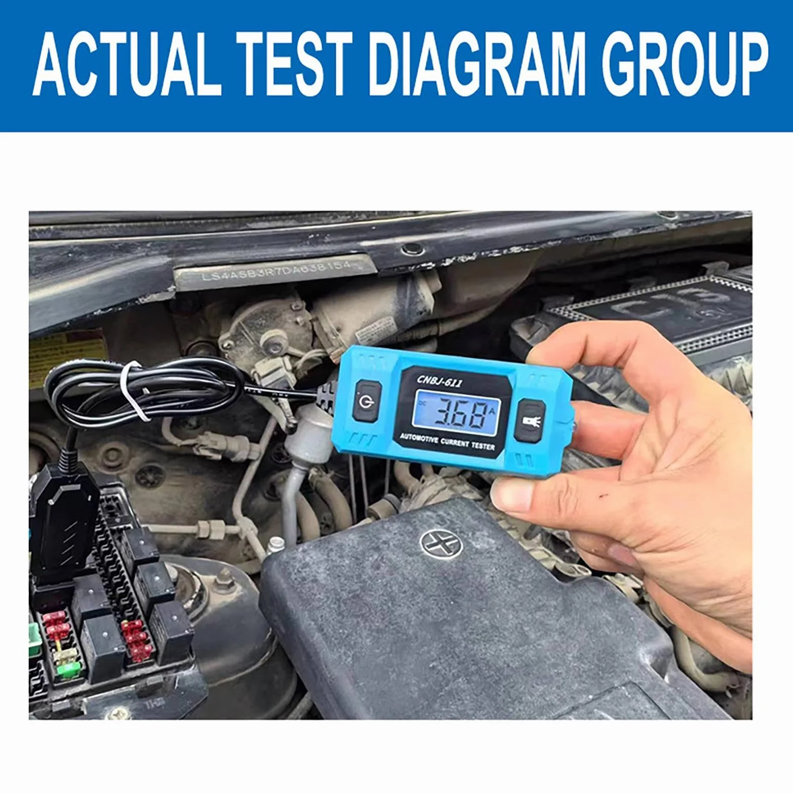 Tester di fusibili auto digitale LED alta precisione
