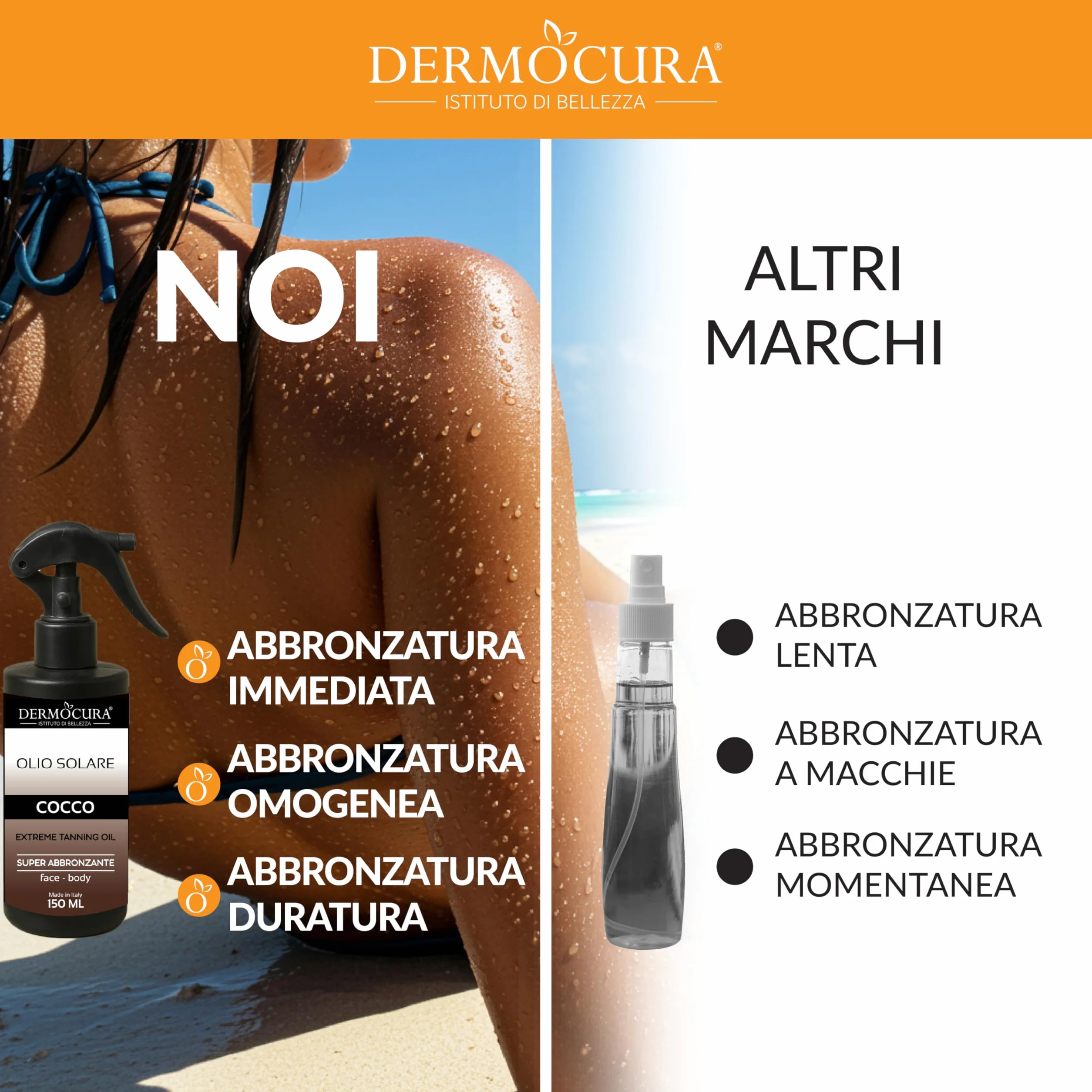 Dermocura Olio Super Abbronzante Corpo Estremo al Cocco Spray Idroante 150 ml