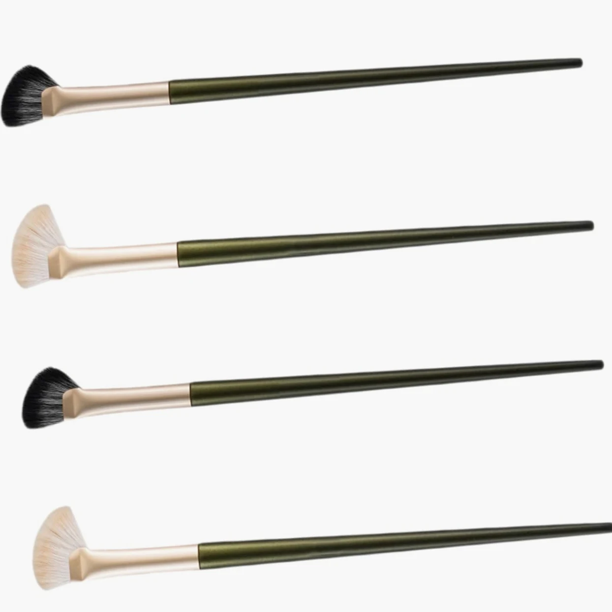FRCOLOR 5 Set Di Pennelli Per Il Trucco Pennello Per Il Contorno Del Naso Angolato Pennello Per Ombretto Angolato Per Fondotinta 4 Pezzi*5