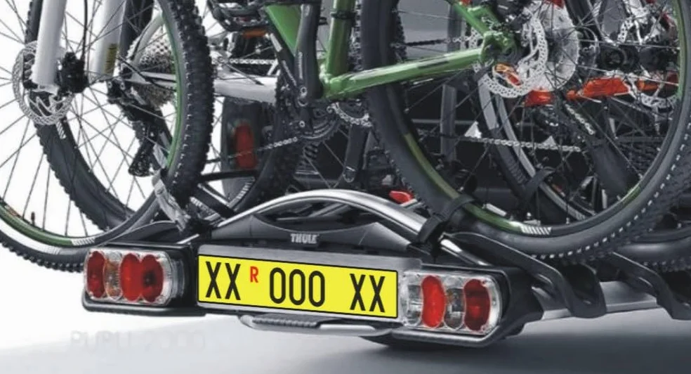 PUBLI 2000 Targa Replica Posteriore in Alluminio Composito per Portabici