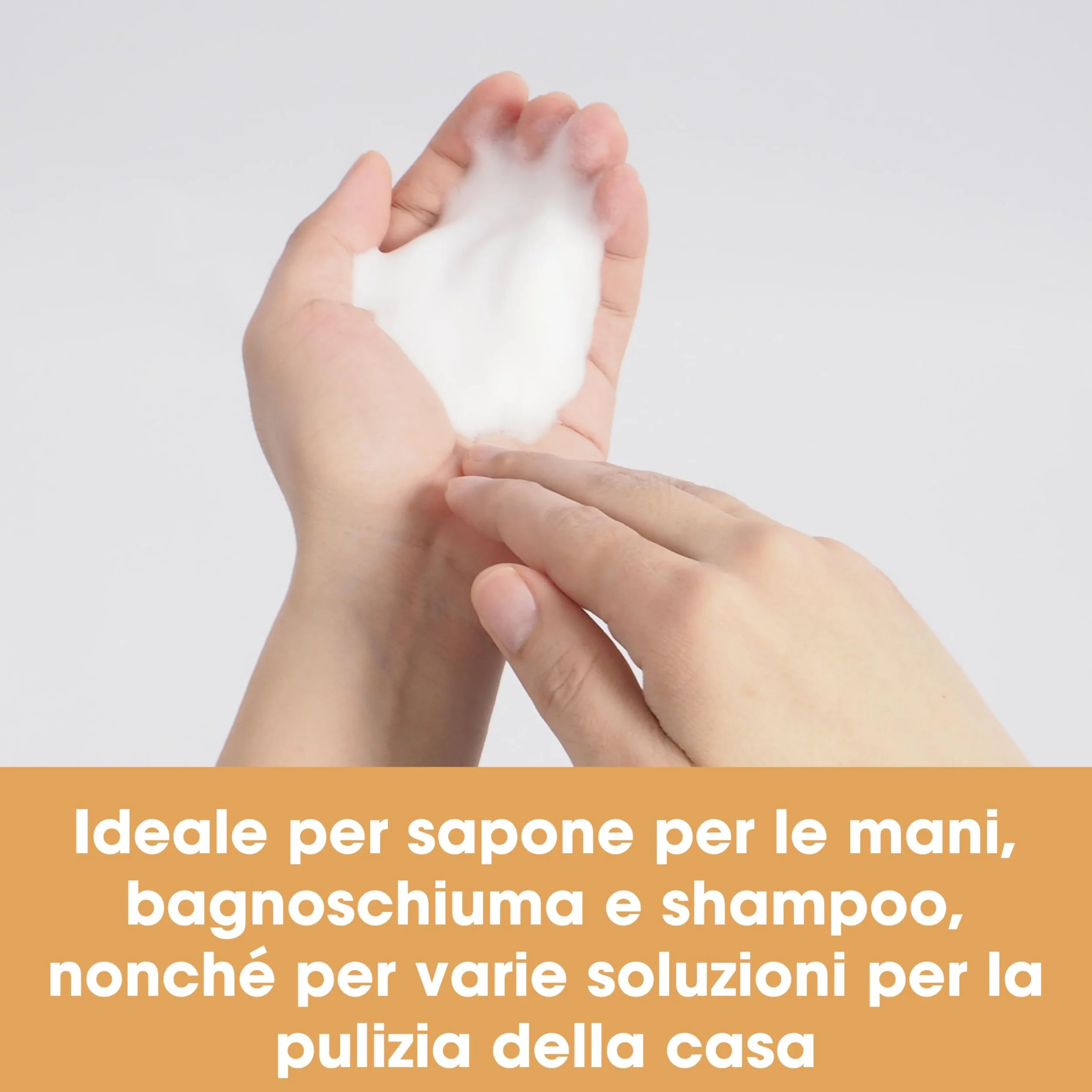 Bottiglia di schiuma da 150 ml – Dispenser a pompa per detergenti/sapone/shampoo – crea schiuma per una facile pulizia (1)