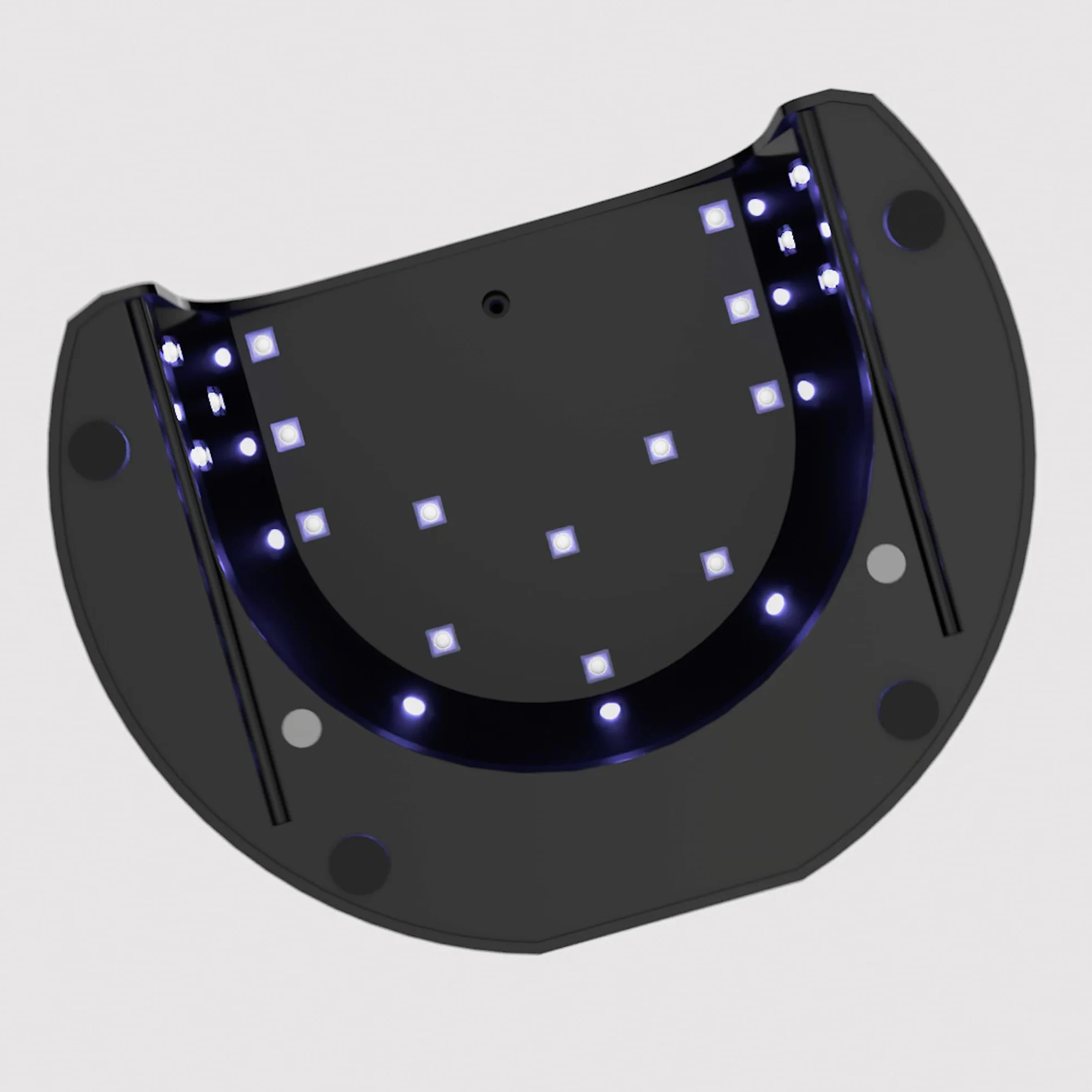 Mylee Lampada a LED per Asciugare Smalto Gel, 5 Dita, Polimerizzazione Convessa, Base Rimovibile, Modalità Basso Calore