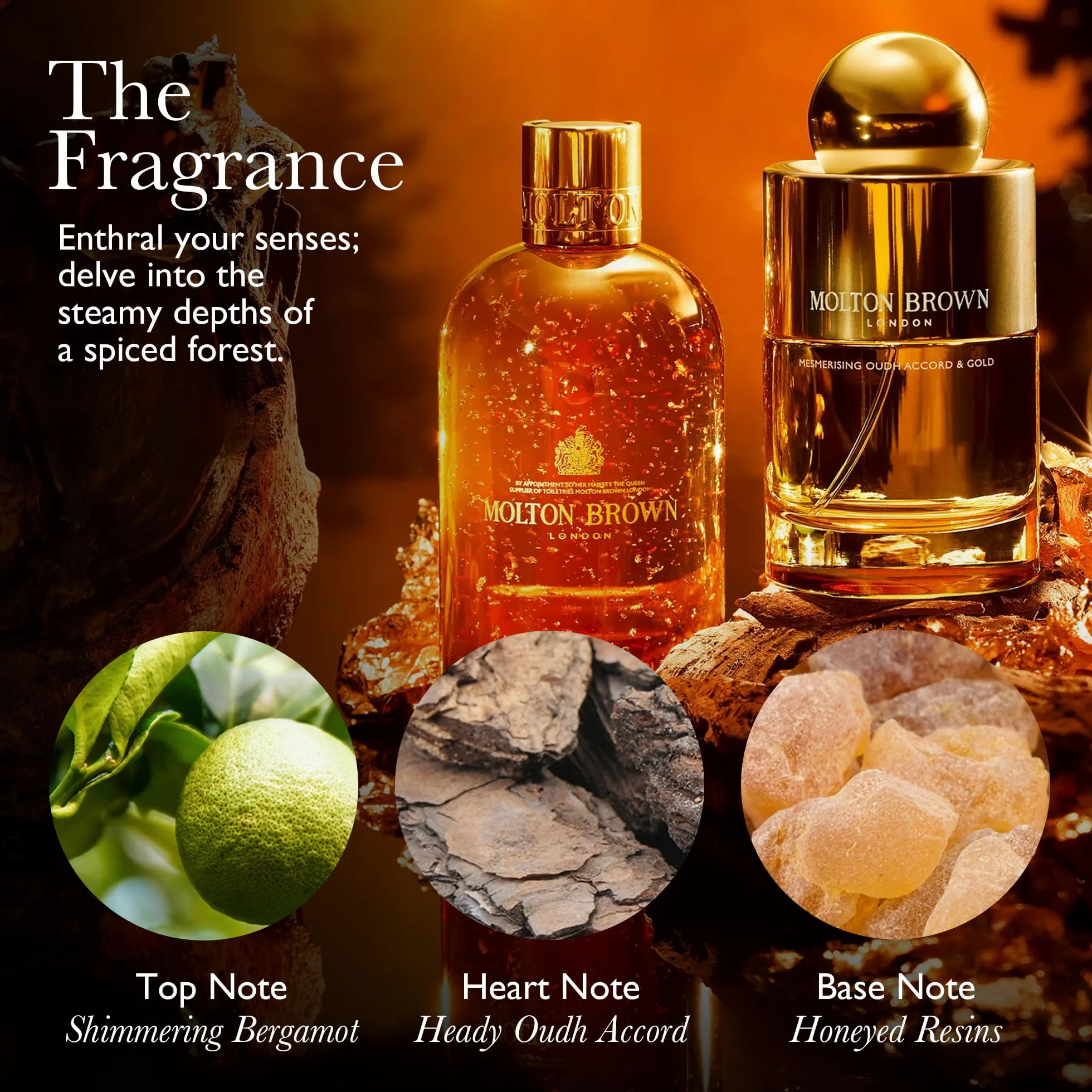 Molton Brown Oudh Accord And Gold Body Wash Man 300 Ml
