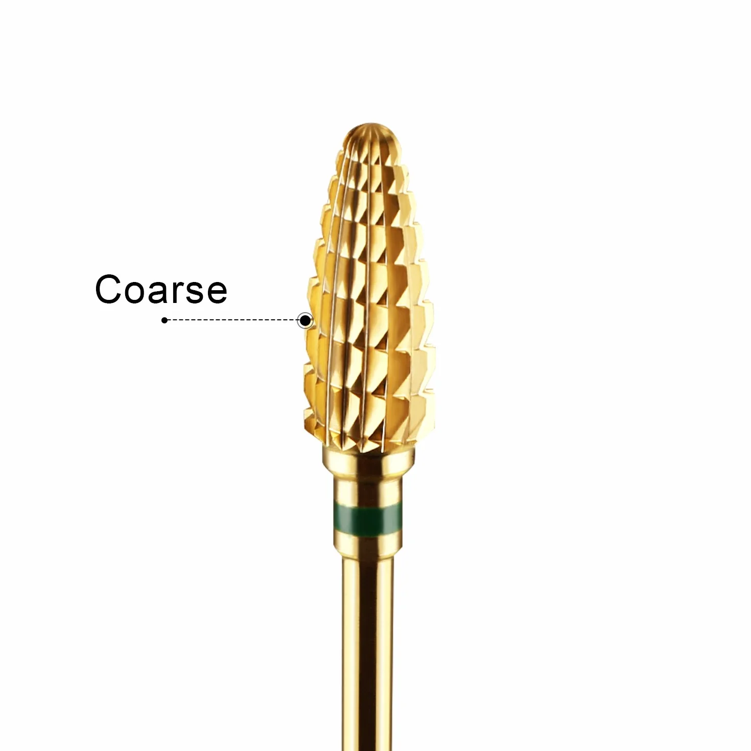 Punta professionale forma conica per Fresa per Unghie in carburo di tungsteno grana grossa per Manicure Pedicure Rimozione Gel