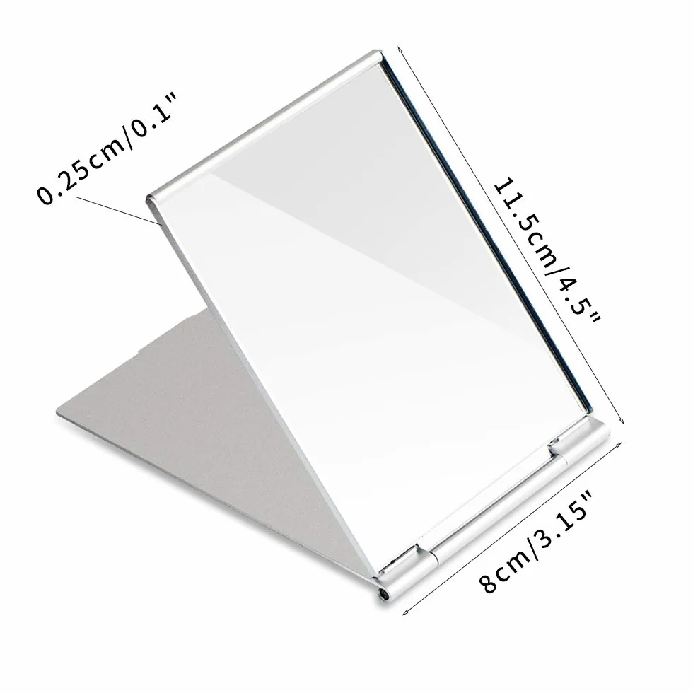 G2PLUS Specchio Pieghevole Portatile Trucco Compatto da Viaggio 11.5x8CM