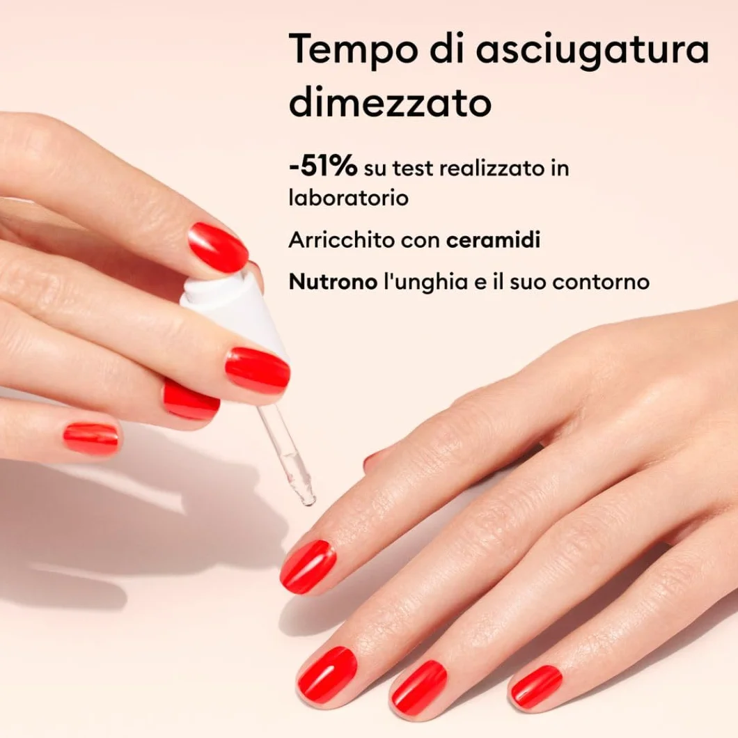 Manucurist - Gocce secche per smalto per unghie ad asciugatura rapida - Riduce la metà del tempo di asciugatura - Cura smalto unghie - Olio cuticole unghie, ceramidi argan - Vegan