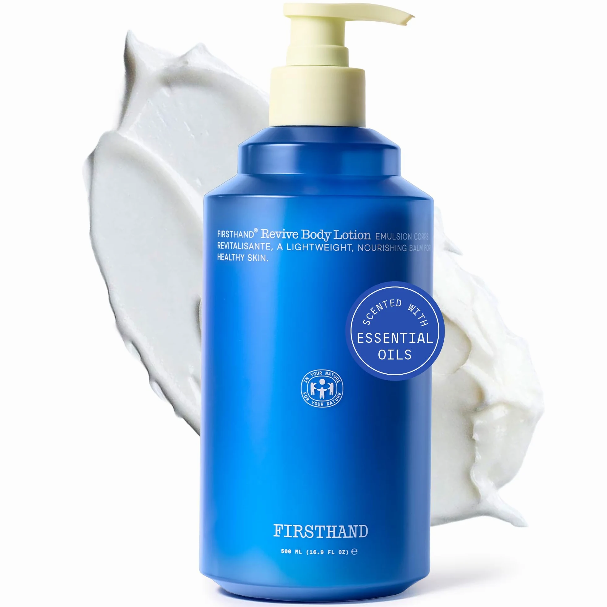 Firsthand Revive Body Lotion 500 ml idrata nutre e rassoda ingredienti naturali, burro di karitè, olio d'oliva e olio di girasole, profumo floreale