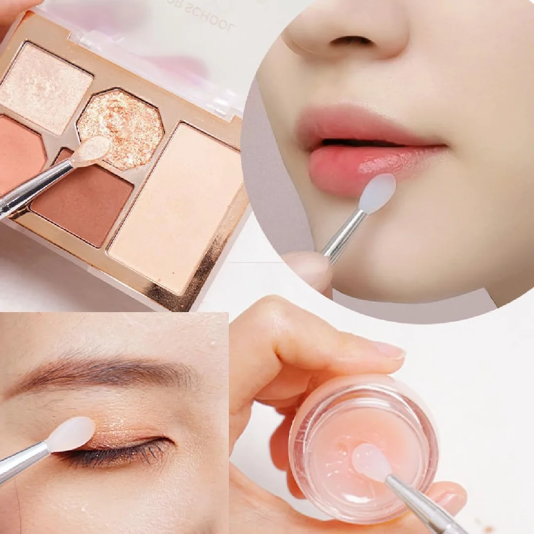 3 Pezzi Pennelli Labbra In Silicone Tappo Rossetto Sopracciglia Pennelli Bellezza Trucco Strumento Professionale Applicatore Per Applicare Mascara Lucidalabbra Ombretto
