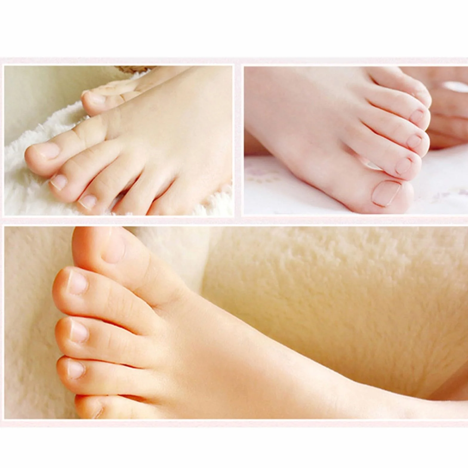 Set di 2 maschere esfolianti per piedi, rimozione della calli naturale, per piedi secchi screpolati, cura dei piedi con cura idratante