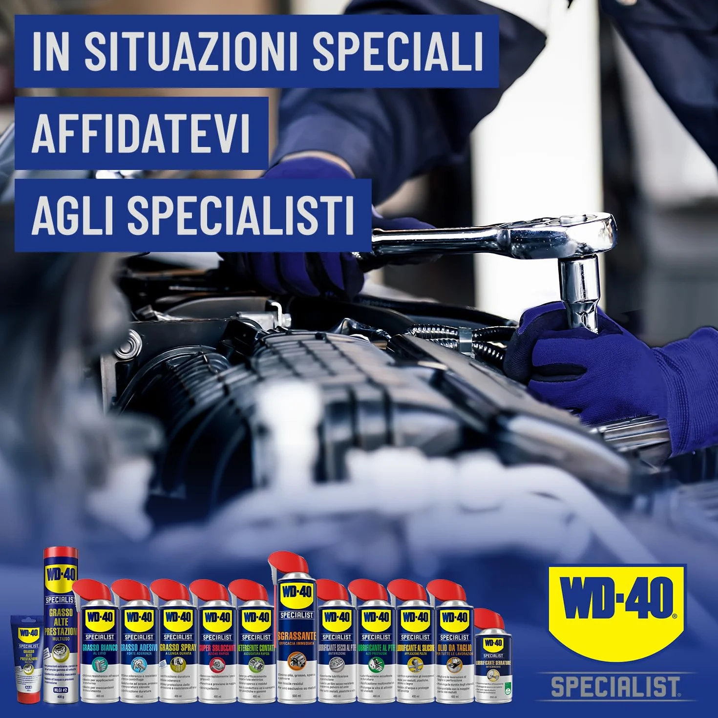 WD-40 Specialist Grasso Spray Lubrificante a lunga durata 400ml