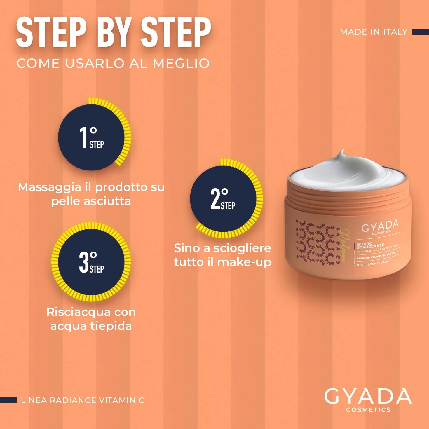Gyada Cosmetics Radiance Burro Struccante 200 ml