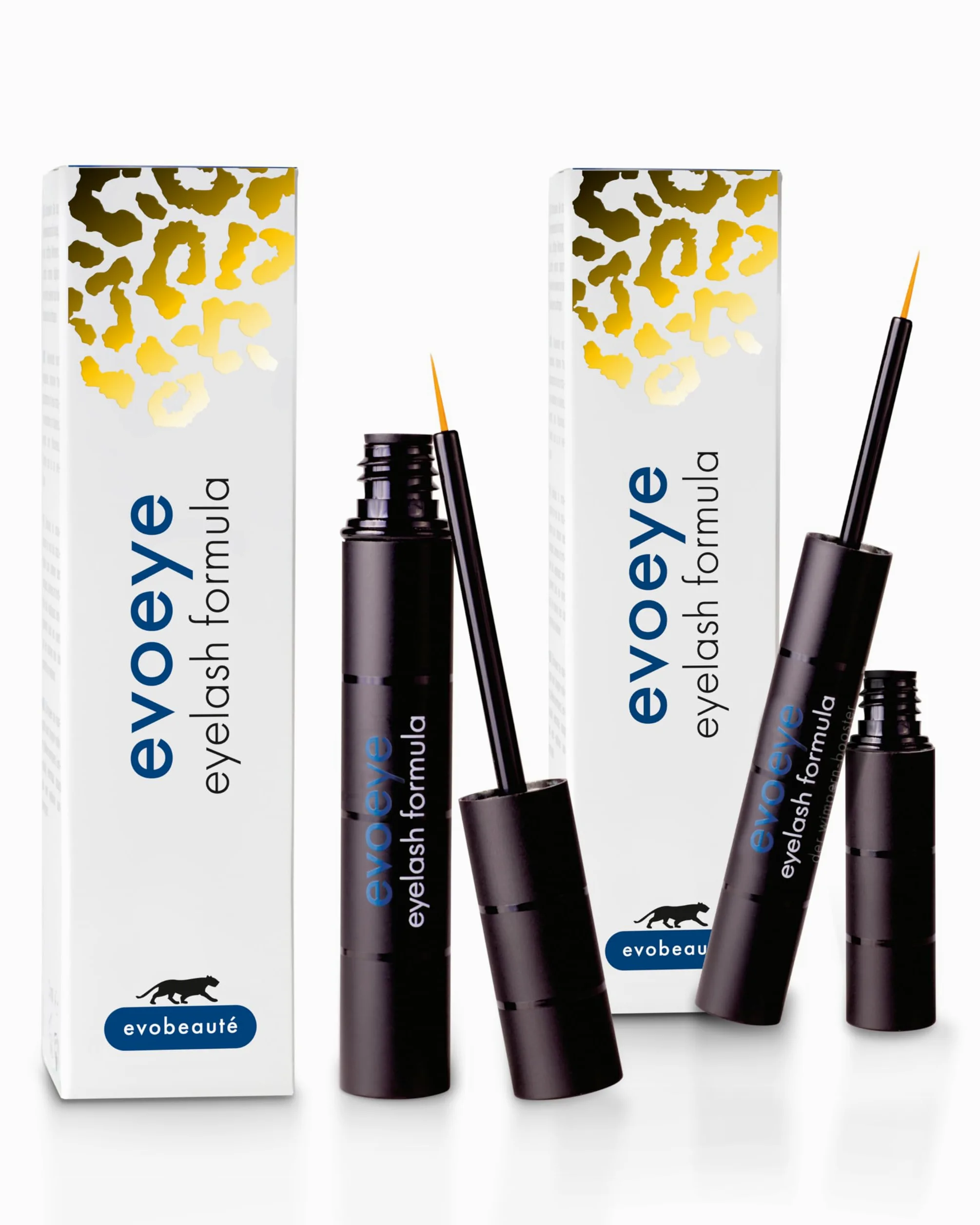 Set Avantage evoeye Eyelash Serum Formula 3 ml + 1 ml I Siero per ciglia per ciglia lunghe e dense in 6-8 settimane I Siero con peptidi rivitalizzanti