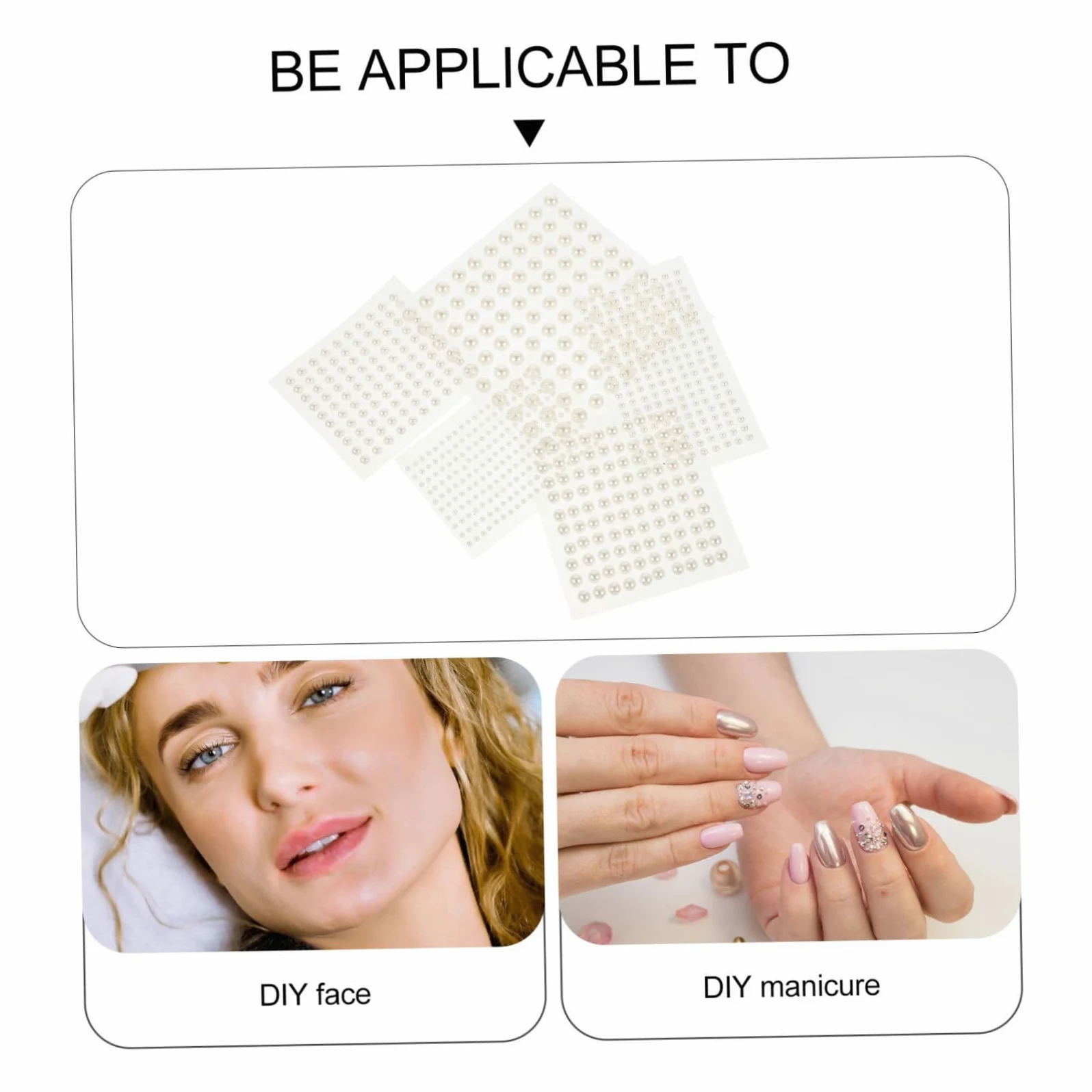 4 Set Adesivi Autoadesivi Per Decorazioni Per Unghie E Diverse Per Feste 10 Fogli*4