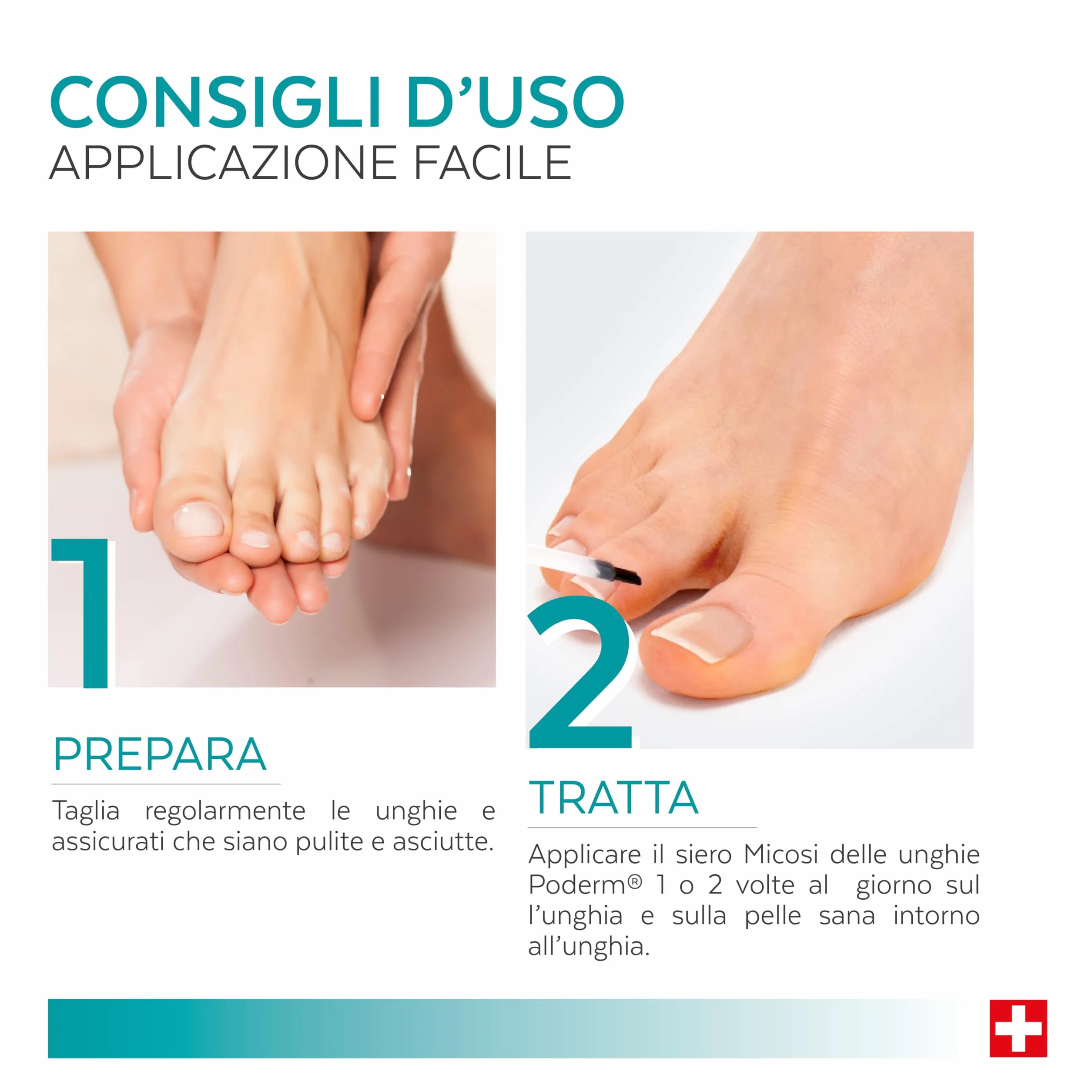 PODERM Trattamento Micosi Unghie Soluzione Naturale Unghie Fungus Alle Piante Potenti Riparatrici Purificanti Rivitalizzanti Mani Piedi Facile Rapido Prodotto in Svizzera