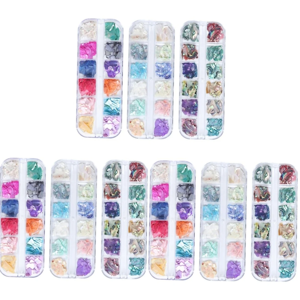 Didiseaon 3 Set Toppa Glitterata Per Unghie Punte Per Trapano Per Unghie Fascino Fiocco Decorazioni Unghie Decorazioni Per Unghie Accessori Chiodatrice Decorazione Delle Unghie 3 Scatole*3
