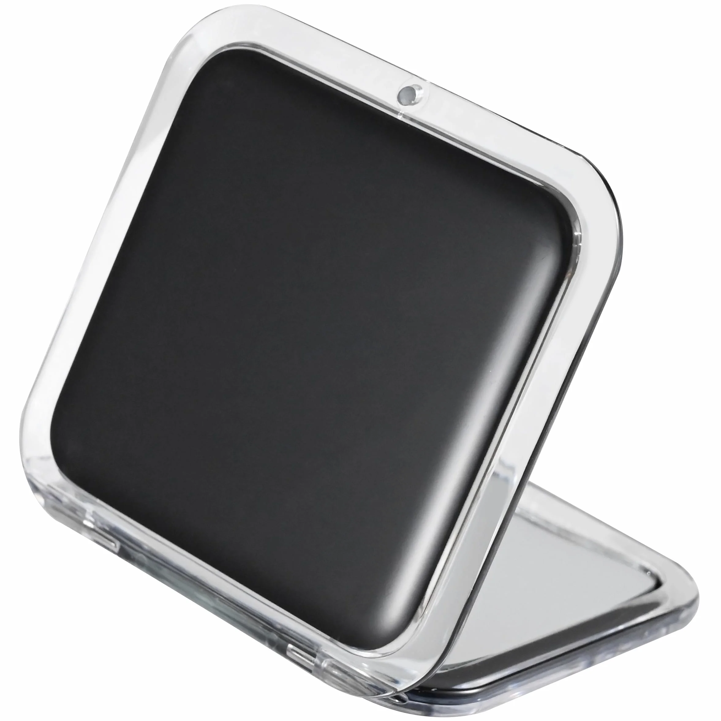 Specchio compatto quadrato 30X nero