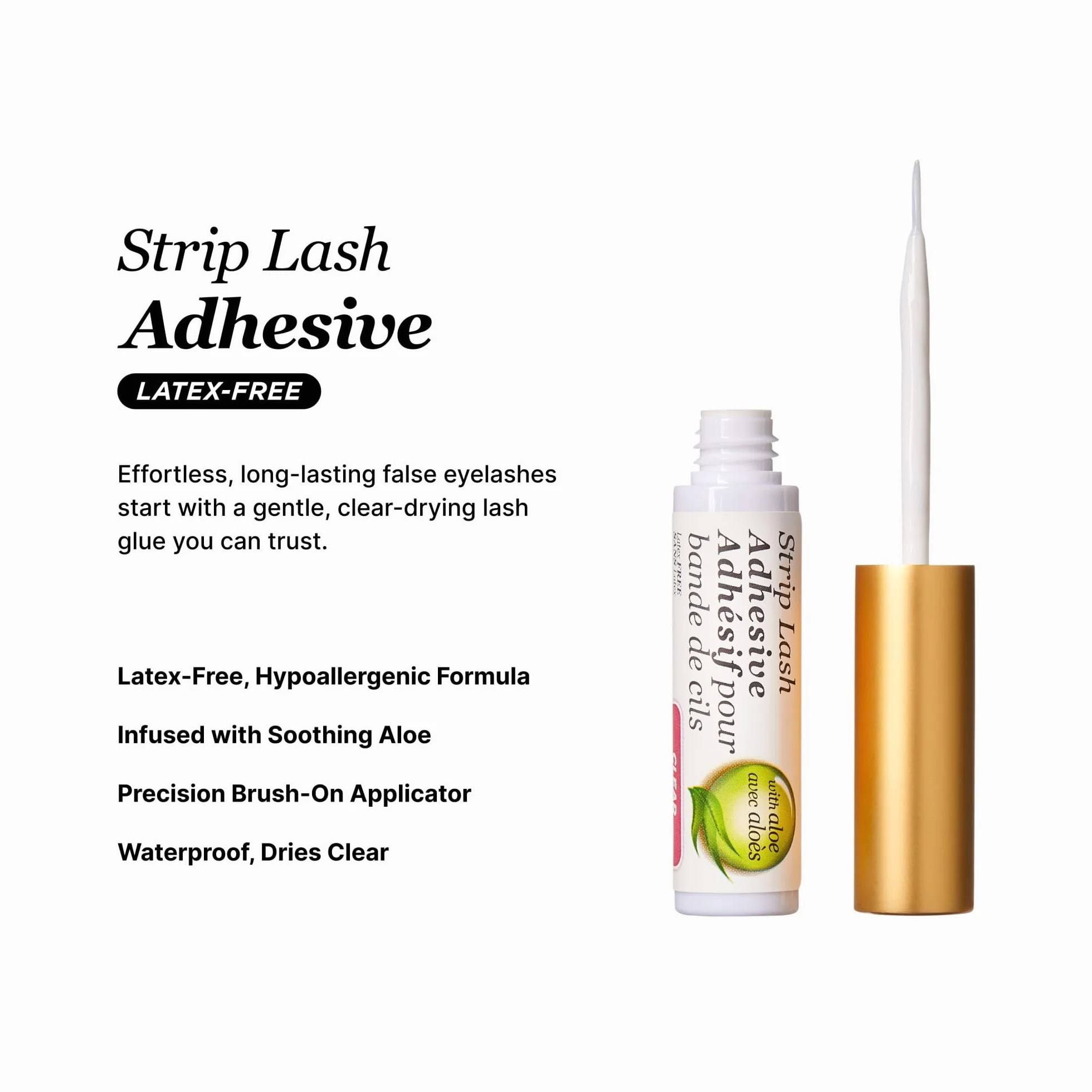 Kiss Products Ever Ez Strip Eyelash Adhesive, Clear, 0.1 Pounds