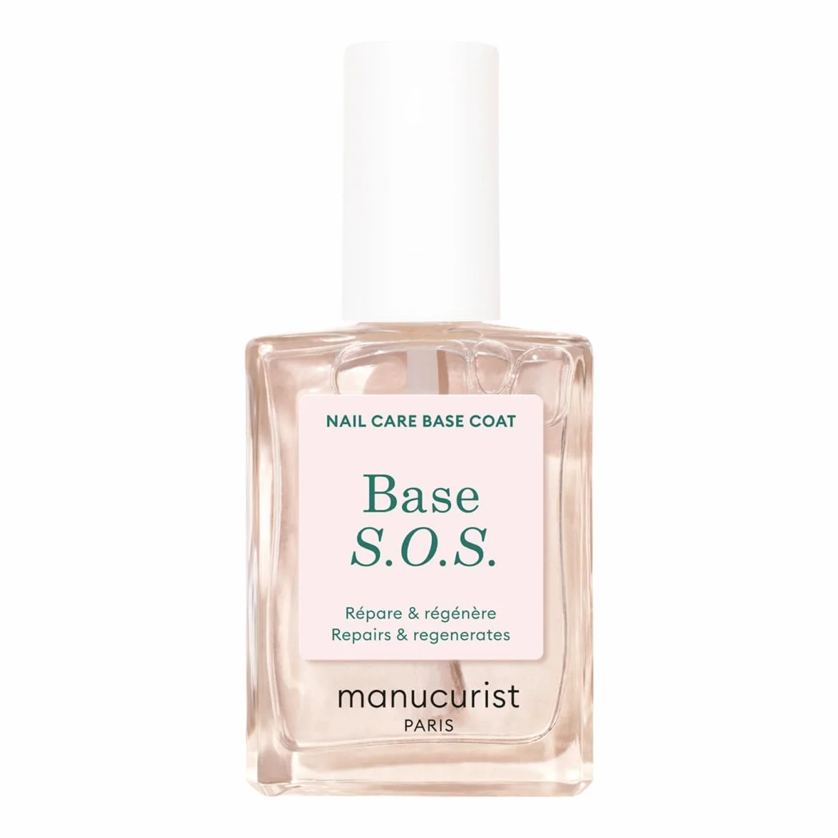 Manucurist Base S.O.S Smalto Rinforzante Unghie Danneggiate Arricchita con Vitamine Made in Francia
