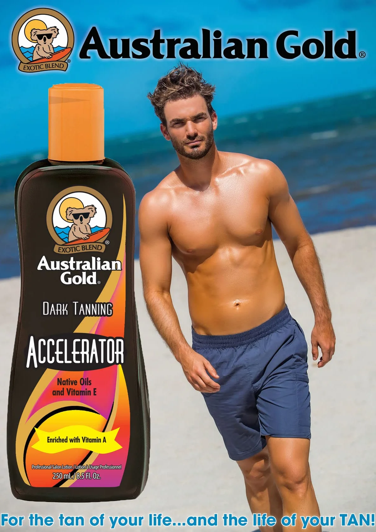 Australian Gold Lozione Autoabbronzanti 250 ml Scura