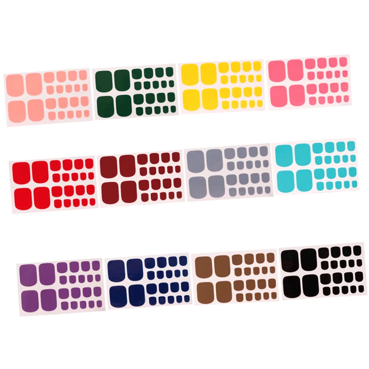 60fogli Adesivi Per Unghie Dei Decorazioni Auto-adesive Per Nail Art Facili Applicare Per Manicure e Pedicure Casa Design