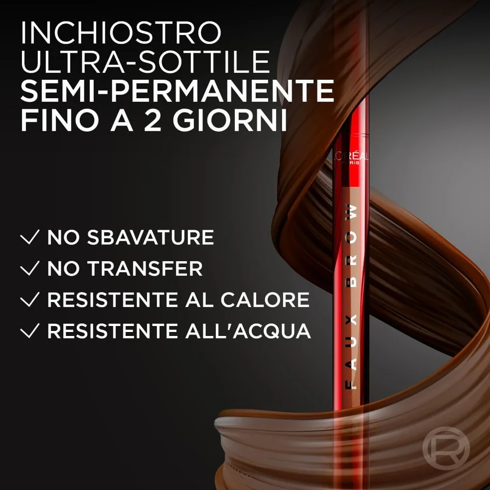 L'Oréal Paris Infaillible Faux Brow Penna Sopracciglia Dark Brunette 1g Tenuta 48H