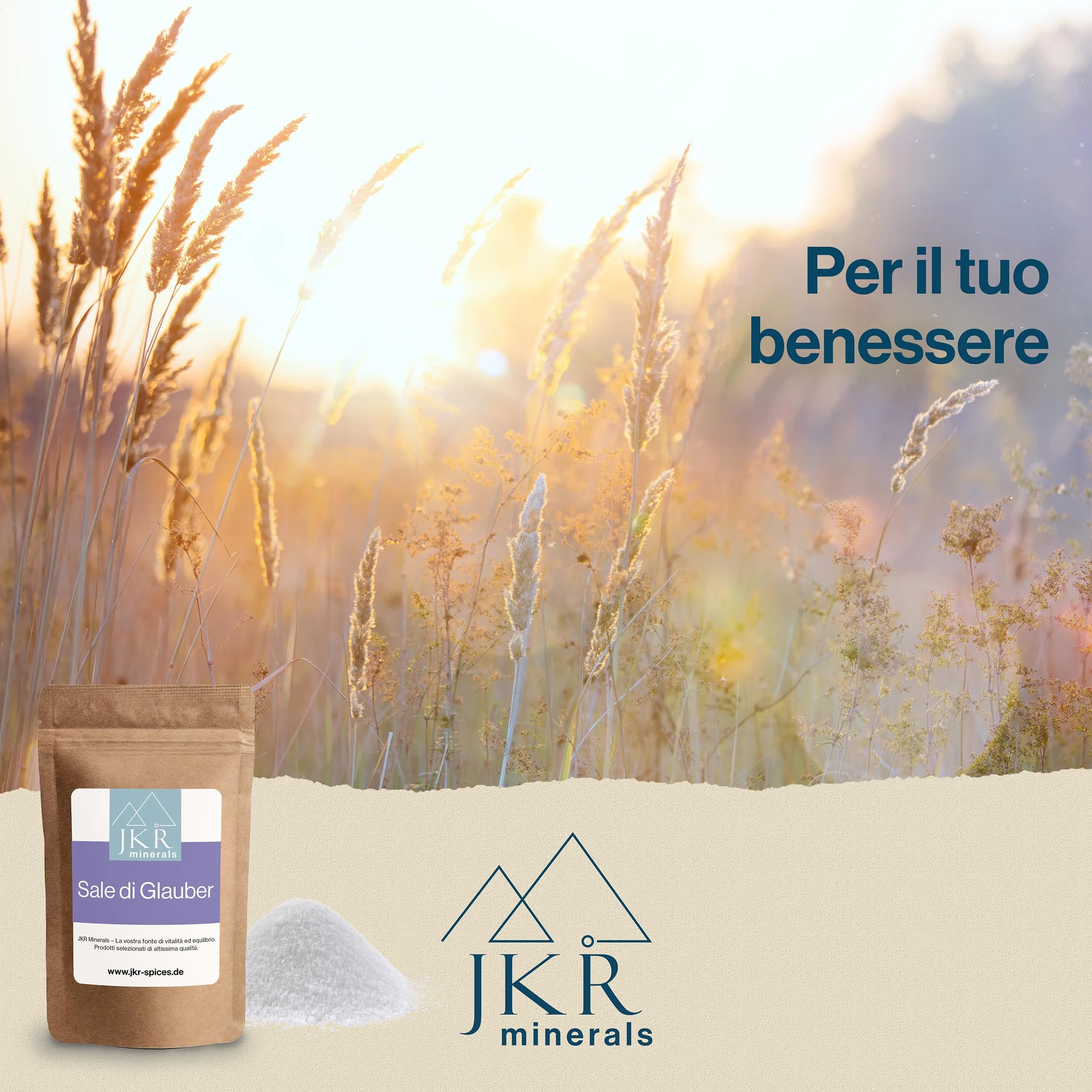 JKR Minerals Sale di Glauber 450g | Sale Glauber per uso alimentare | Solfato di sodio per uso alimentare | Na2SO4 in sacchetto richiudibile a emissioni zero di CO²