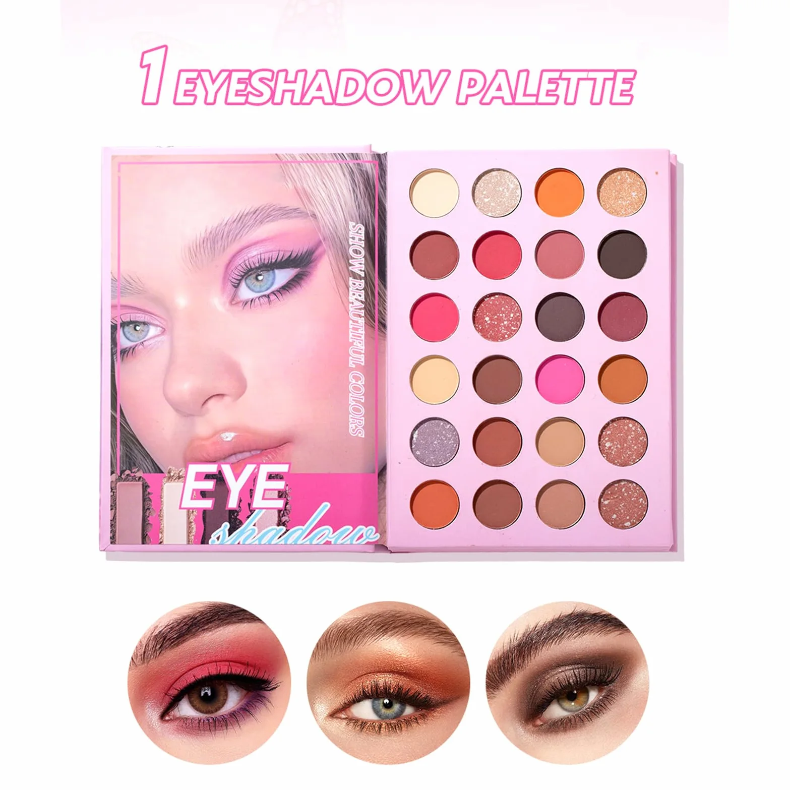 Palette Trucco Ombretti Contorno Impermeabile | Palette Viso Completo per Donna Ideale per Uso Quotidiano Viaggio Appuntamenti Matrimonio Occhi e Zigomi Donne Ragazze