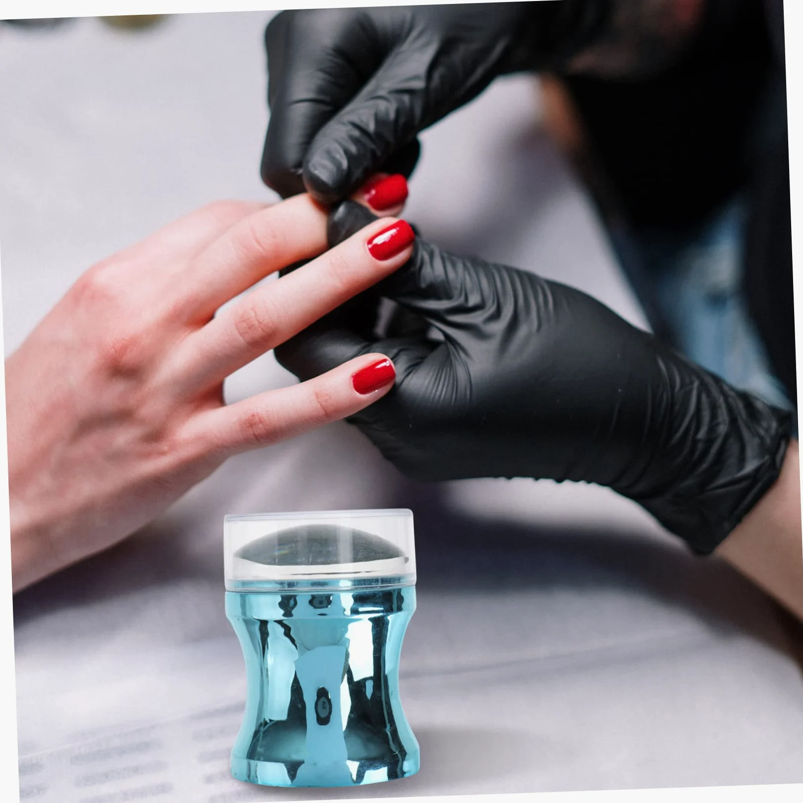 Housoutil 4sets Strumenti Per Nail Art Con Timbri Per Unghie e Raschietti Include Timbri e Raschietti Facile Da Usare Per Manicure Casa e Salone Colori Casual