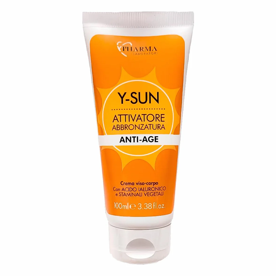 Ypharma Acceleratore Abbronzatura Viso e Corpo – Attivatore Melanina con Acido Ialuronico – Intensifica e Prepara la Pelle al Sole, Made in Italy
