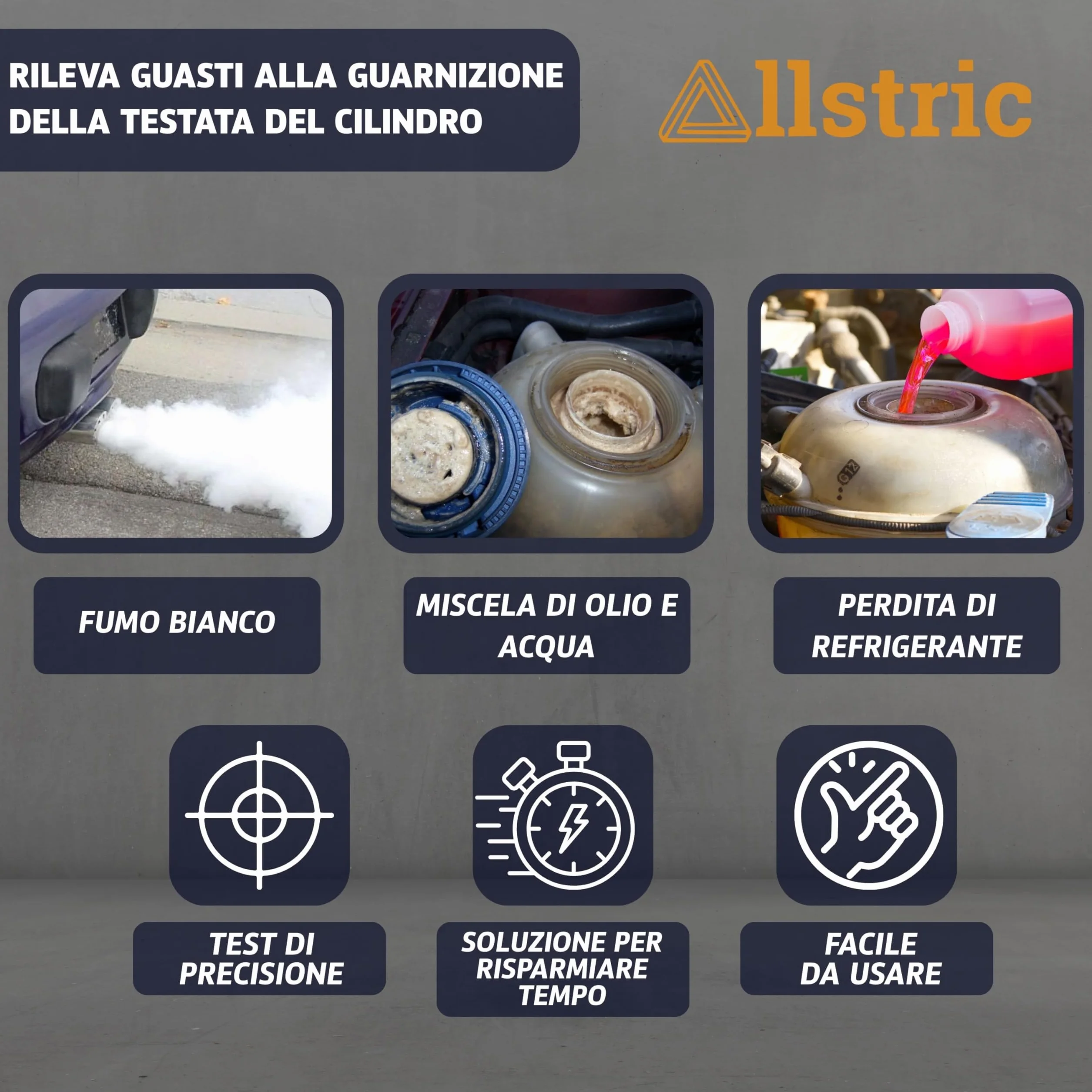 Reld Block Tester Universale Guarnizione Testata Motore CO2 50 Test Comprobatore Fugas Refrigerante