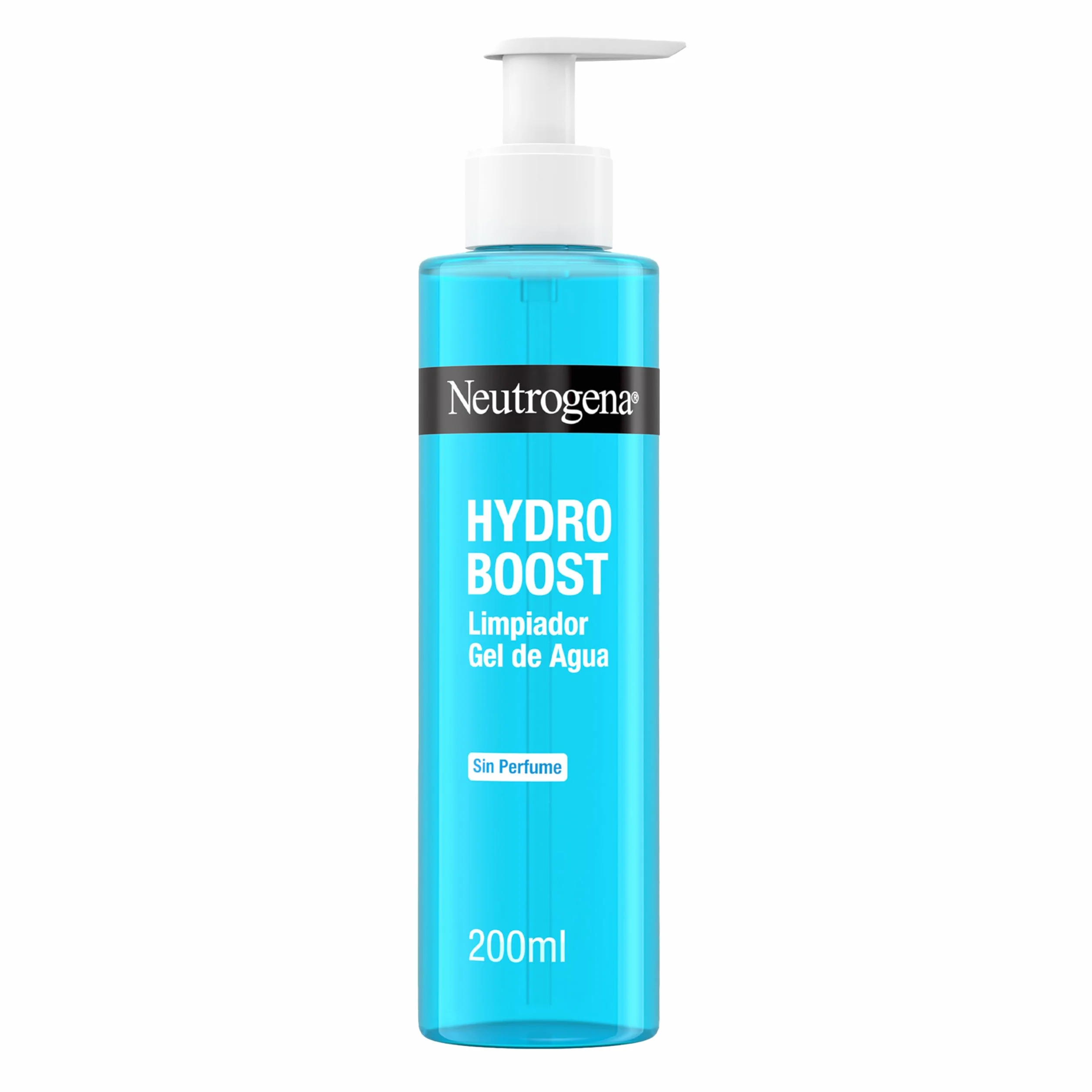 Neutrogena Hydro Boost Acqua-Gel Detergente Viso Senza Profumo, Detergente schiumogeno viso con Acido Ialuronico e Glicerina idratante, Gel detergente struccante per tutti i tipi di pelle, 200 ml