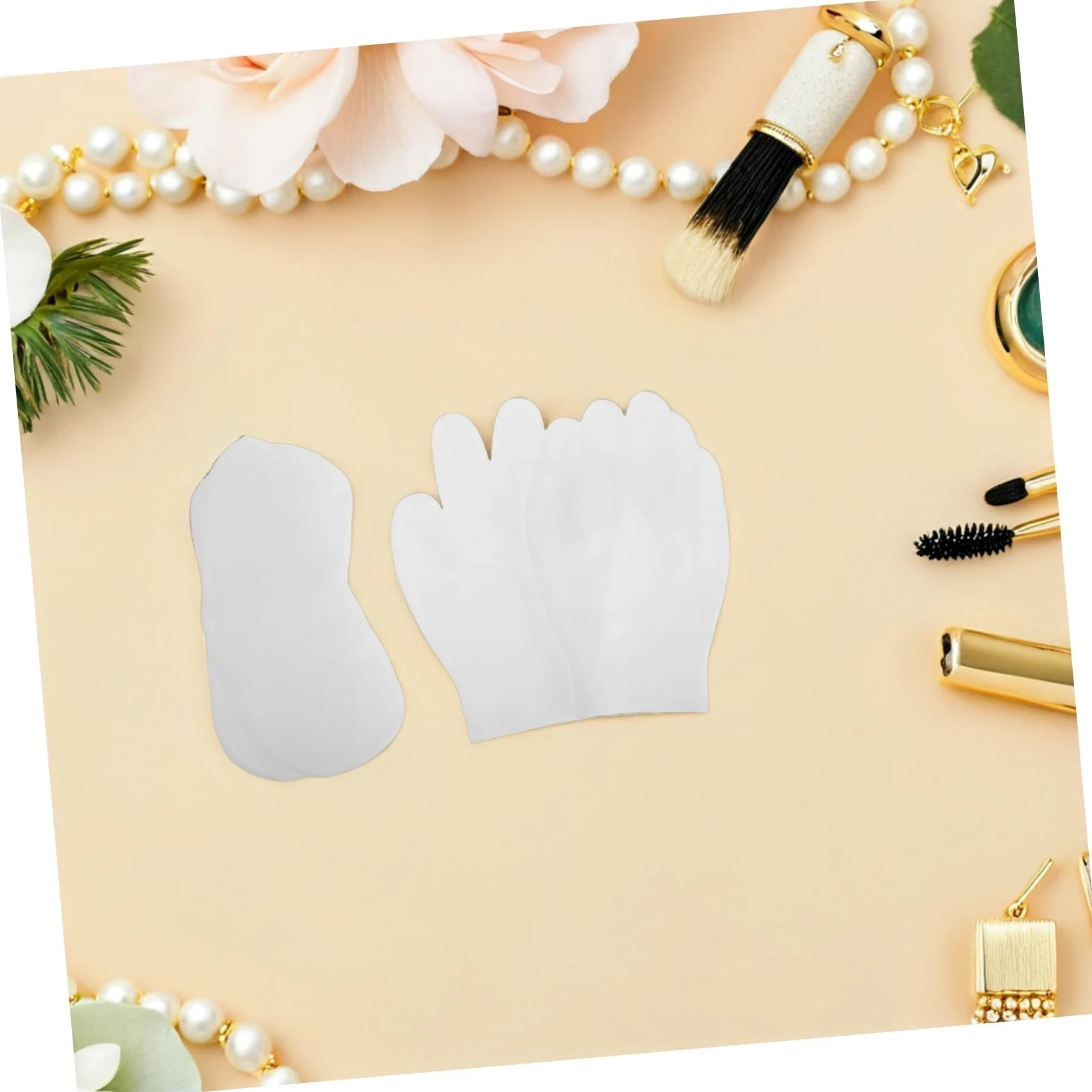 TOYANDONA 8 Calzini e Guanti in Silicone Gel per Piedi e Mani Idratanti Esfolianti e Riutilizzabili della Secca e Screpolata Elasticizzata per Rigenerazione e Morbidezza