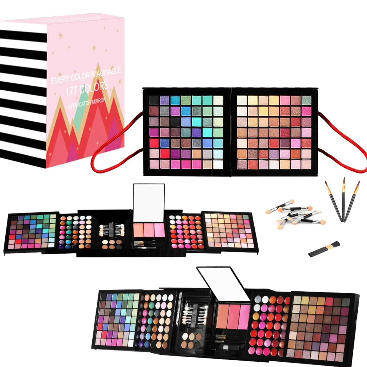 Set di trucco da donna Kit completo, kit di trucco da donna | Kit per principianti - Kit cosmetici per donne e principianti, include cosmetici e strumenti d