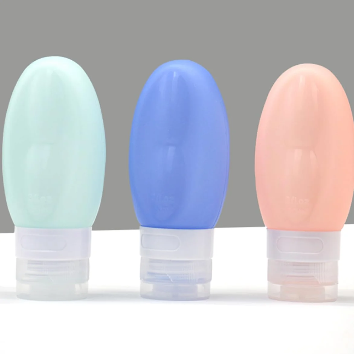 PACKOVE 3 Set Set Di Bottiglie Articoli Da Toeletta Riempibile Portatile Bottiglia Per La Distribuzione Del Viaggio Bottiglia Di Lozione Di Erogazione Gel Di Silice 4 Pezzi*3