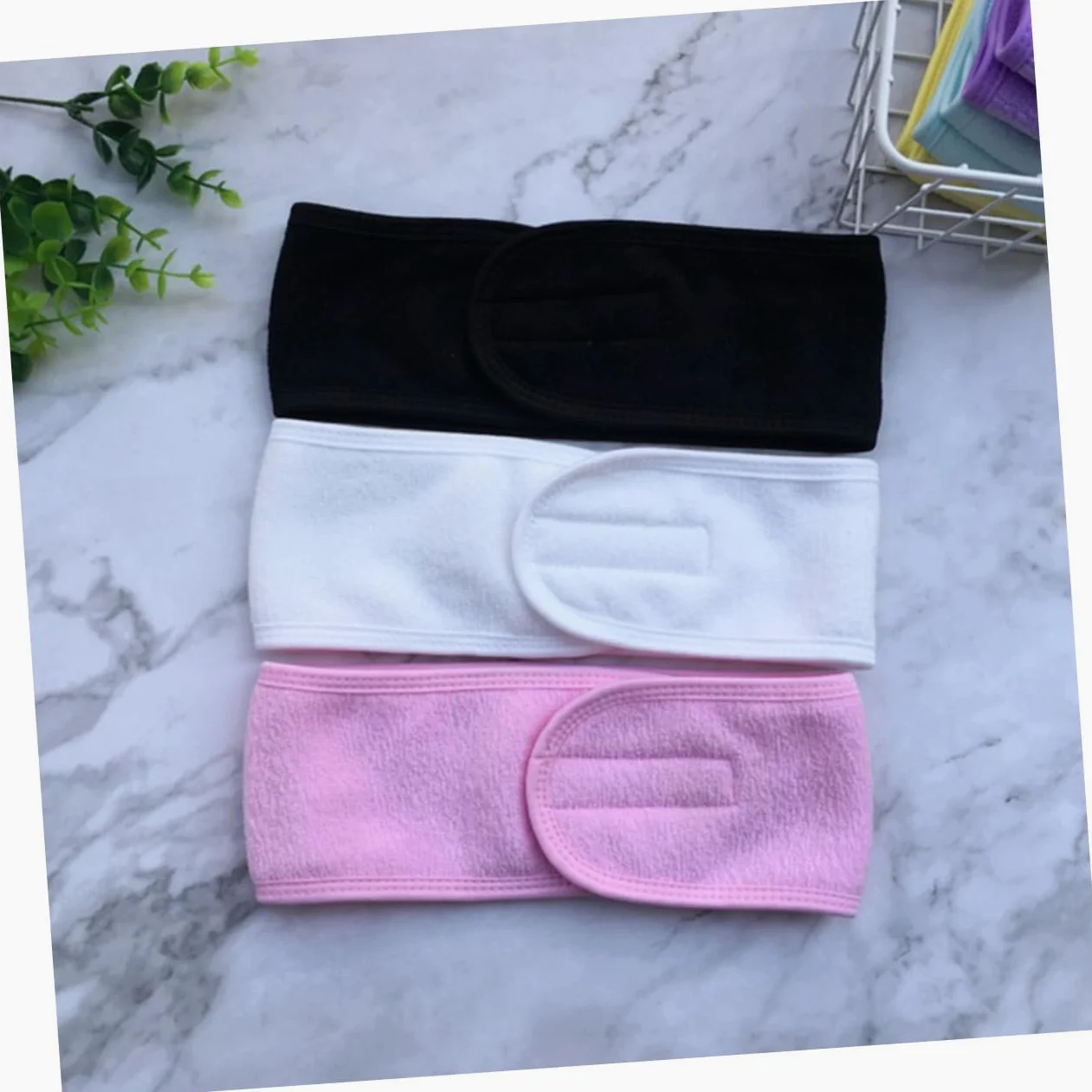 Cabilock 12pezzi Fascia per Capelli per Viso Fascia per Sudore Giallo Nero Bianco Rosa