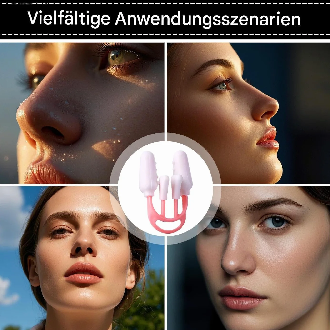 Levigatore nasale, clip per naso | correzione del credulo nasale | strumento di levigatura di bellezza riutilizzabile per donne usura quotidiana -Make Up – Applicazione miglioramento della