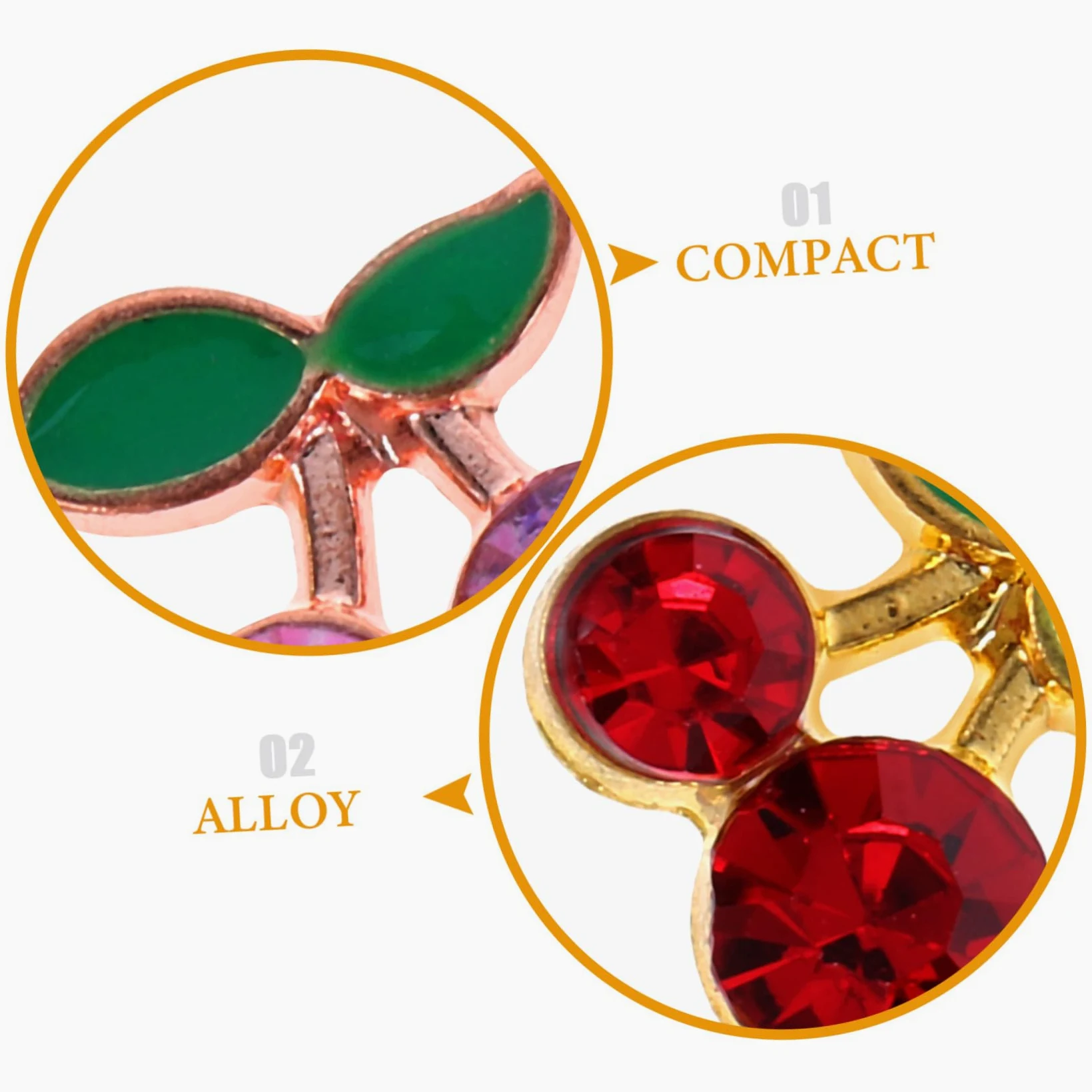 5 Set Charm Per Unghie Decorazioni Con Design Per Nail Art Per Unghie Naturali E Facili Applicare E Condividere Con Amiche 32 Pezzi*5