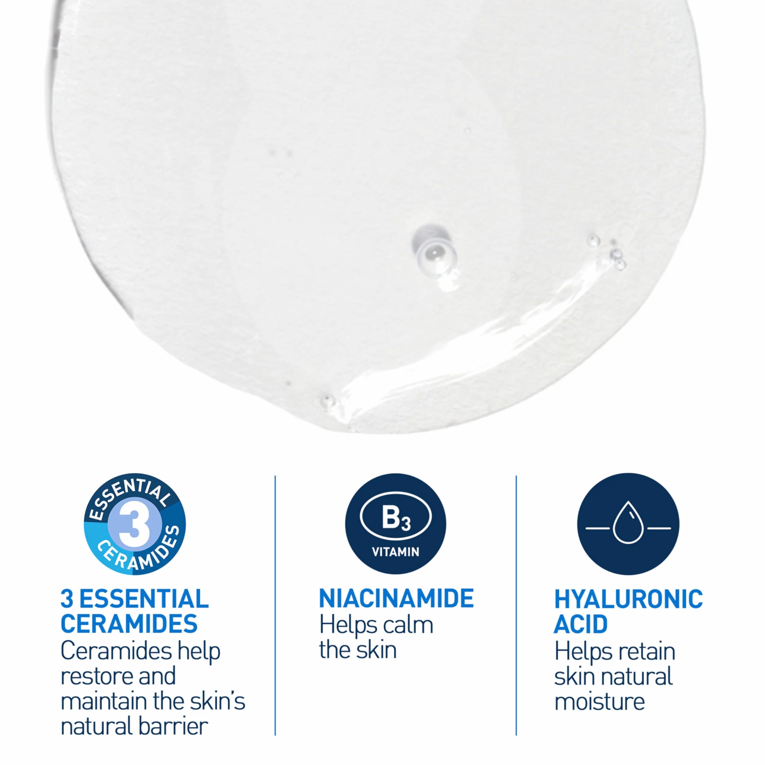 Schiuma Detergente Viso 473ml Ceramidi Niacinamide Acido Ialuronico Ipoallergenica Senza Profumo