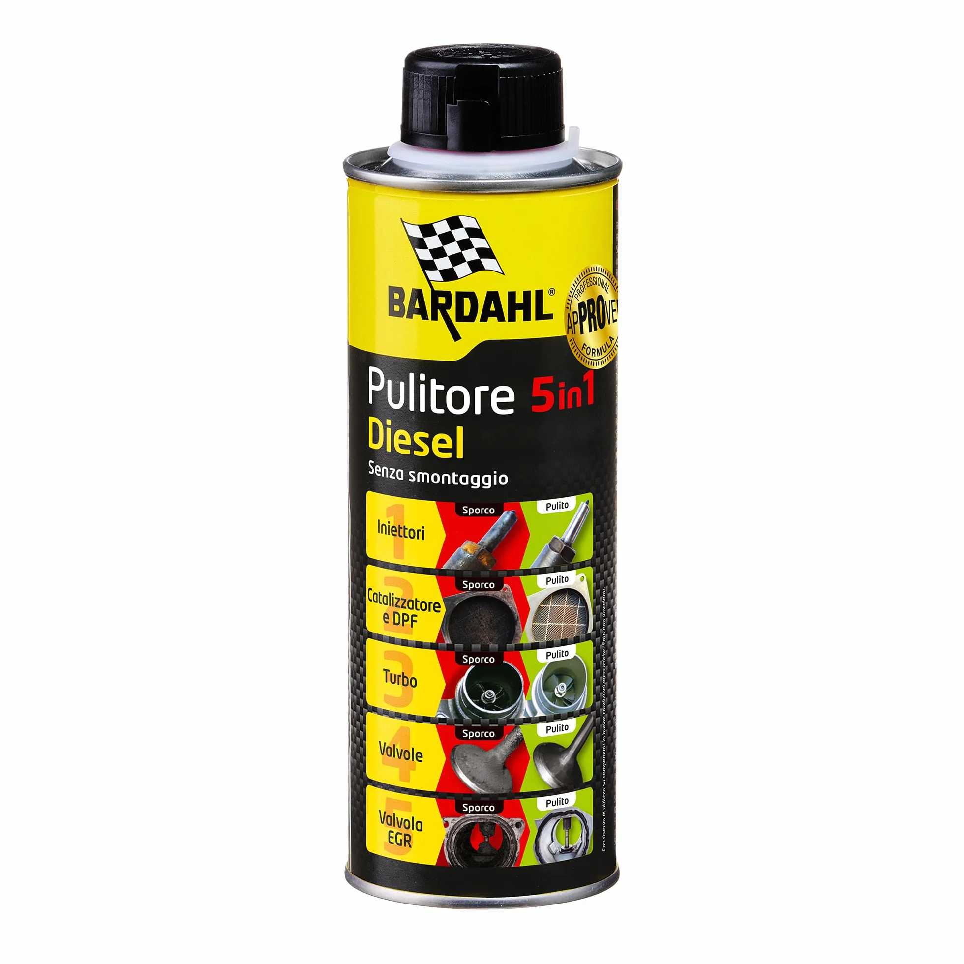 Bardahl Pulitore 5 in 1 Diesel Additivo Multifunzionale per Motori a Gasolio 500 ml