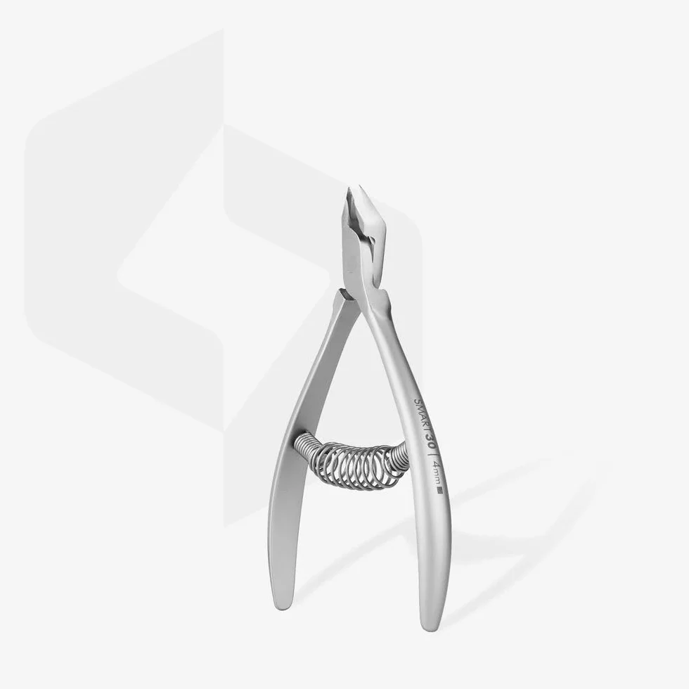 STALEKS PRO by Natury Nails Pinza professionale per cuticole 4 mm. Acciaio inossidabile (Smart 30-4mm)